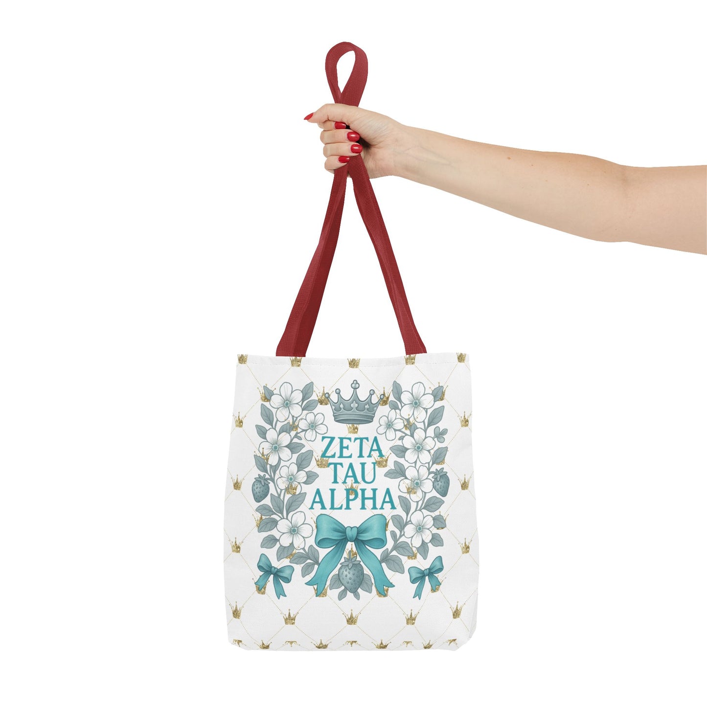Zeta Tau Alpha Tote Bag | Sorority Bags, Floral Design, Gift for Sisters, Campus Essentials, Personalized Tote