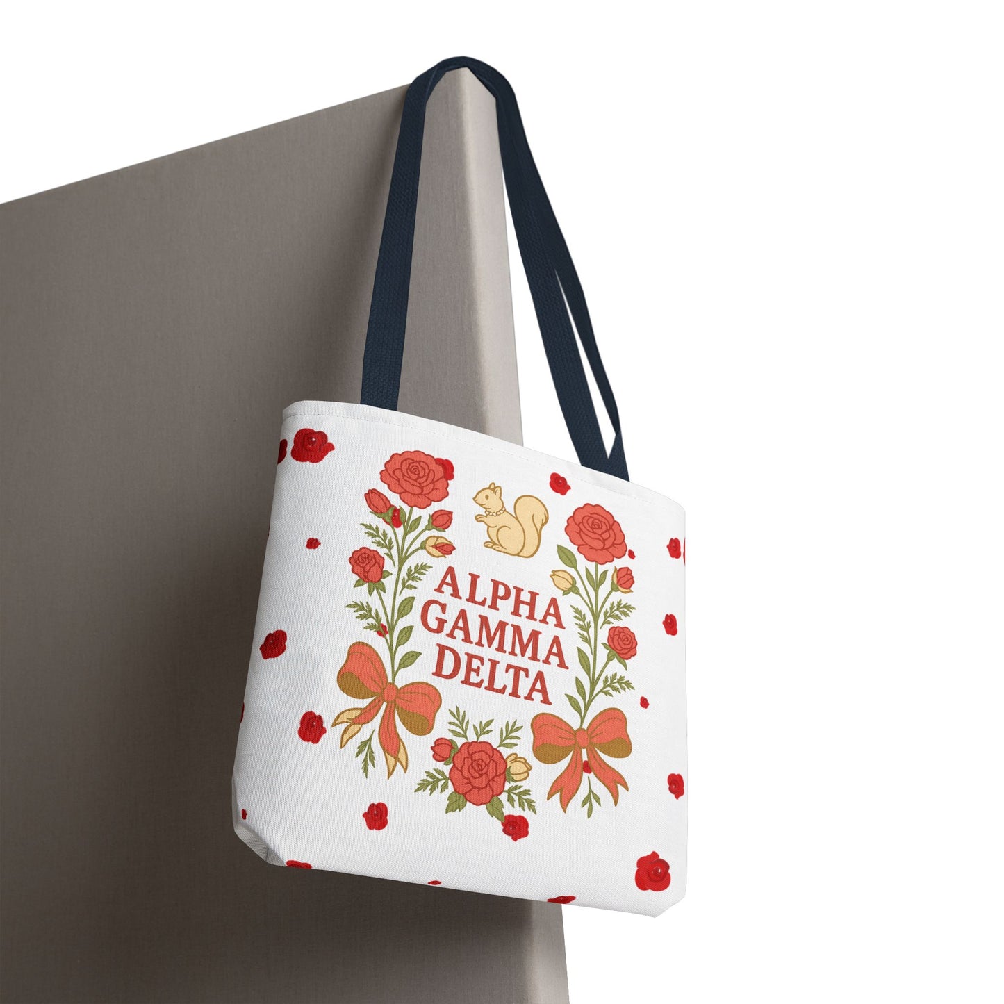 Floral Tote Bag | Alpha Gamma Delta Collection | Perfect for Sorority Events & Graduates
