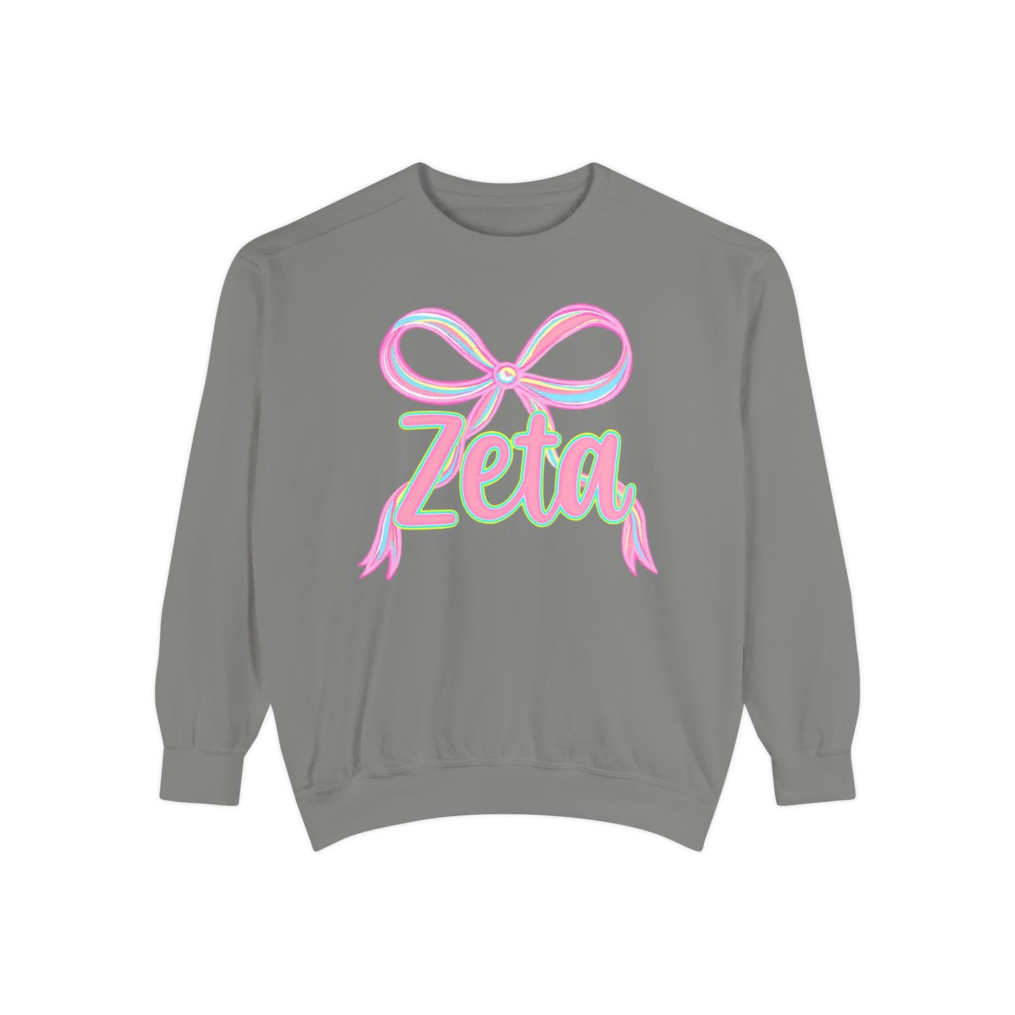 Zeta Graphic Sweatshirt, Cozy Fashion, Gift for Sorority Sisters, Cute Casual Wear, College Apparel, Unisex Outfit
