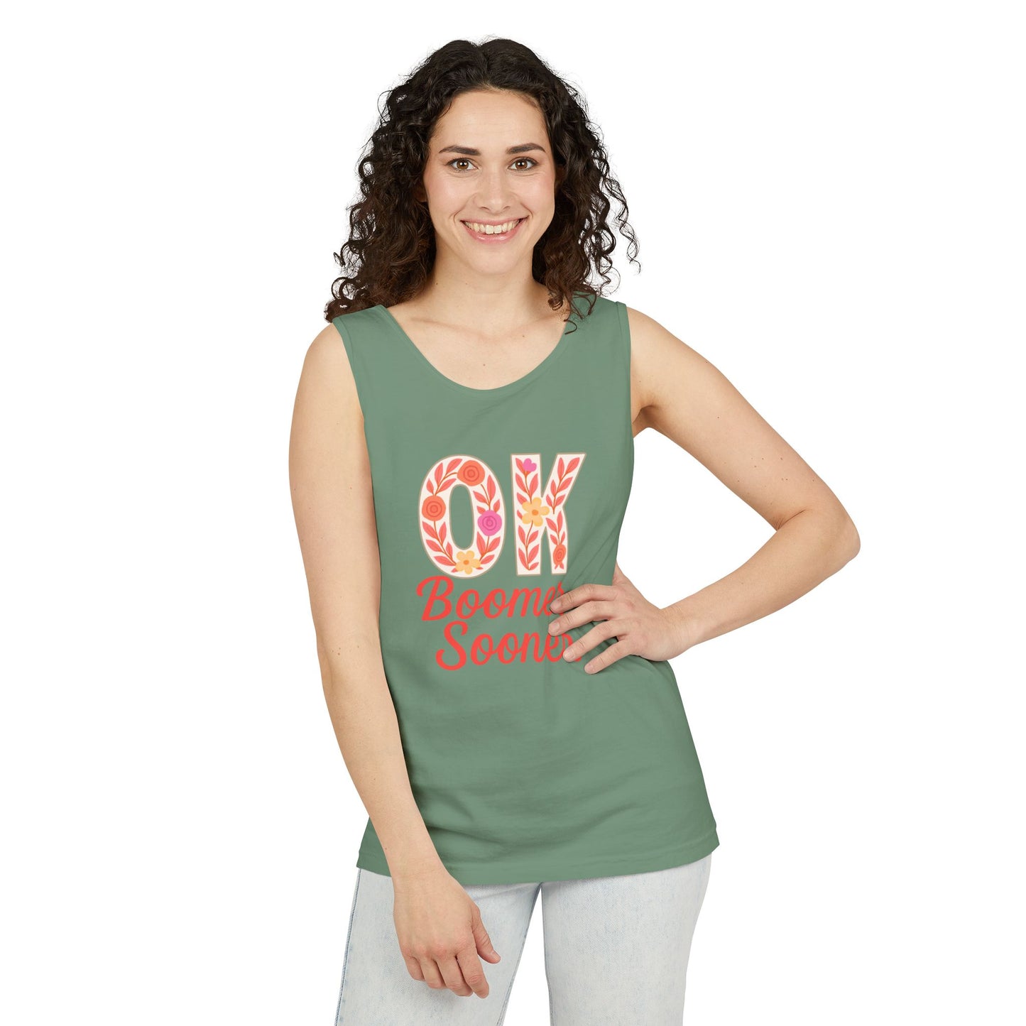 Oklahoma Comfort Colors Tank, Trendy Garment-Dyed Tank Top, OK Boomer Sooner, Casual Summer Wear, Gift for Graduates