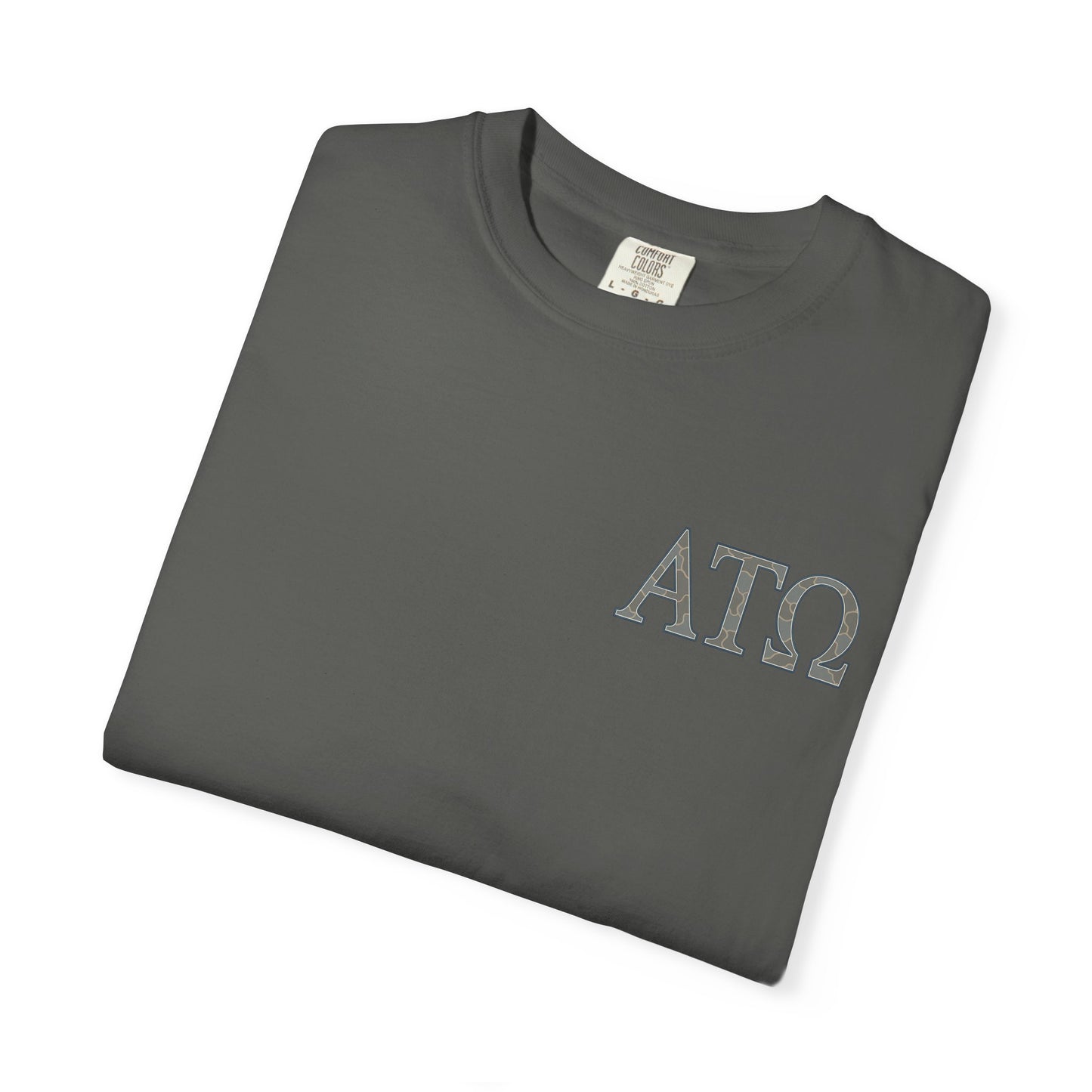 AlphaTauOmega Garment-Dyed T-shirt | Unisex Casual Tee for Fraternity Events, Gifts, College Life, Brotherhood, Greek Life