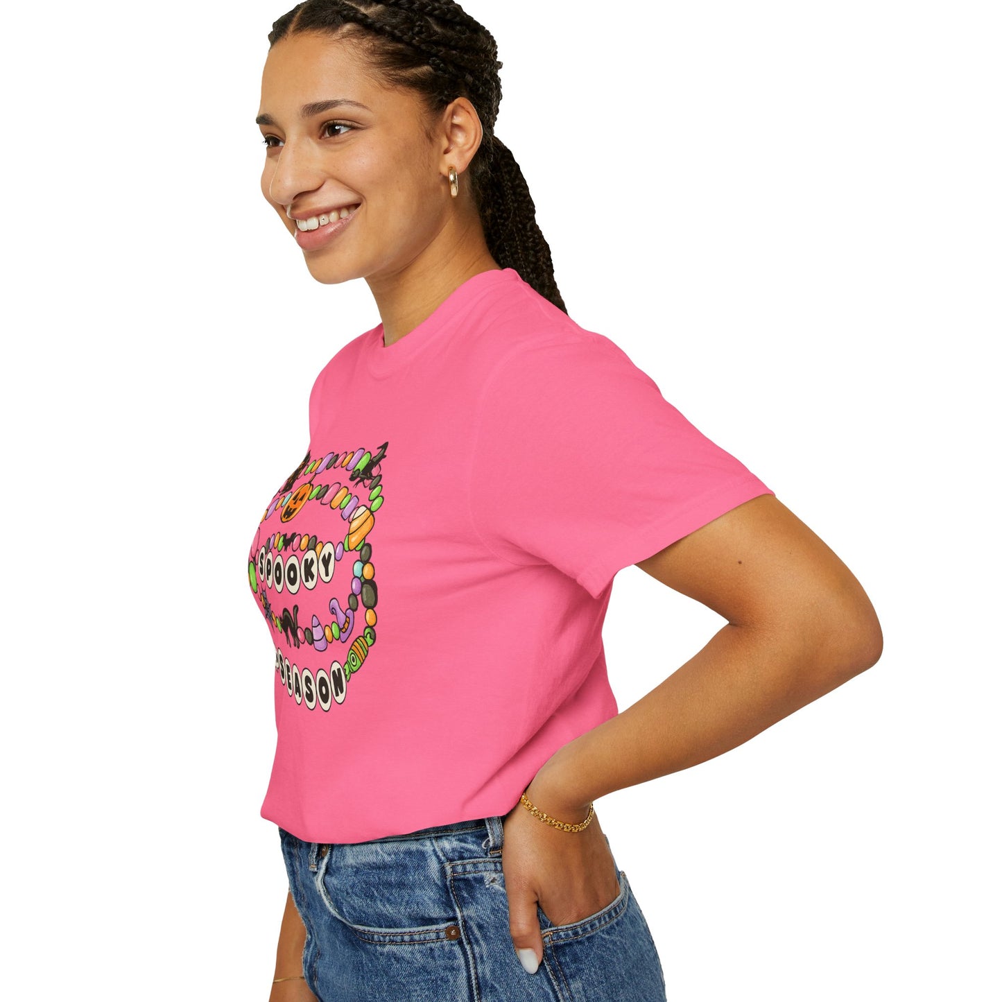 Spooky Season Friendship Bracelet T-shirt | Halloween Fun, Unisex Tee