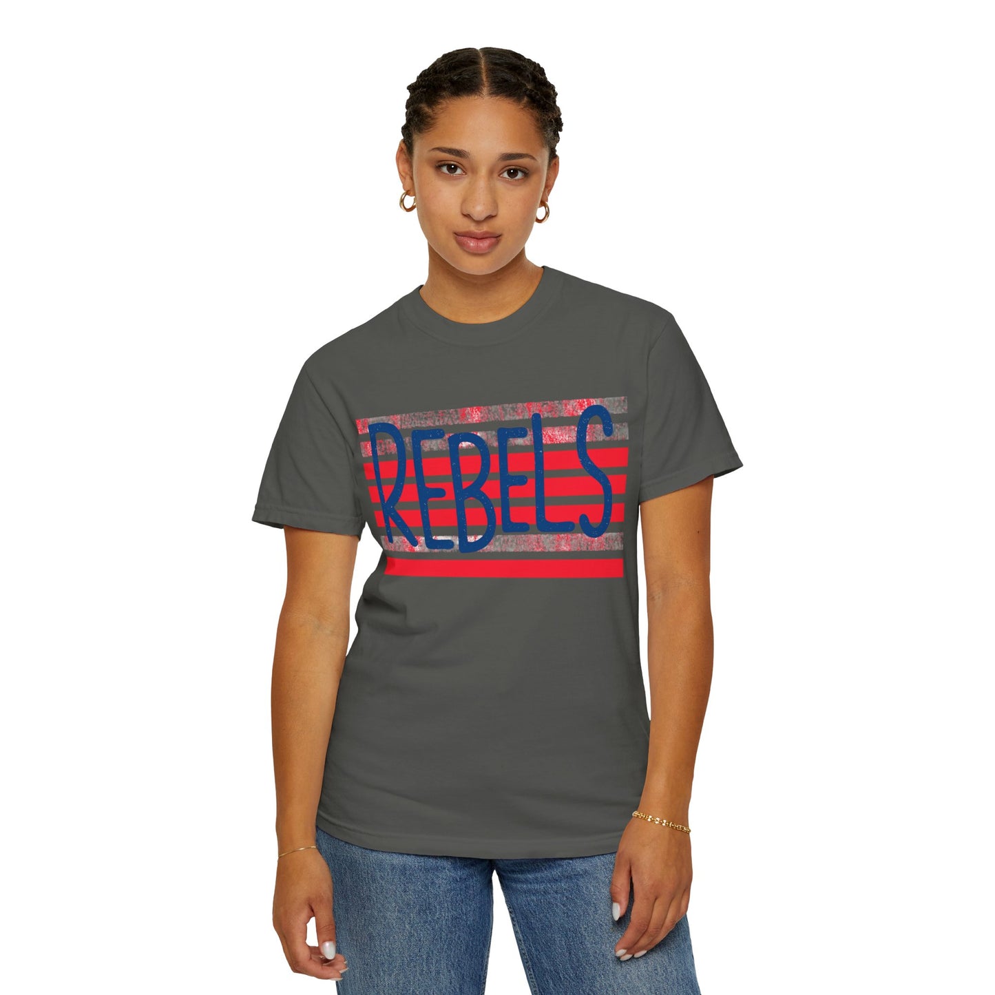 Rebels T-Shirt, Vintage Style Tee, Unisex Graphic Shirt, Summer Fashion, Independence Day Apparel, Football Game Day, Hotty Toddy