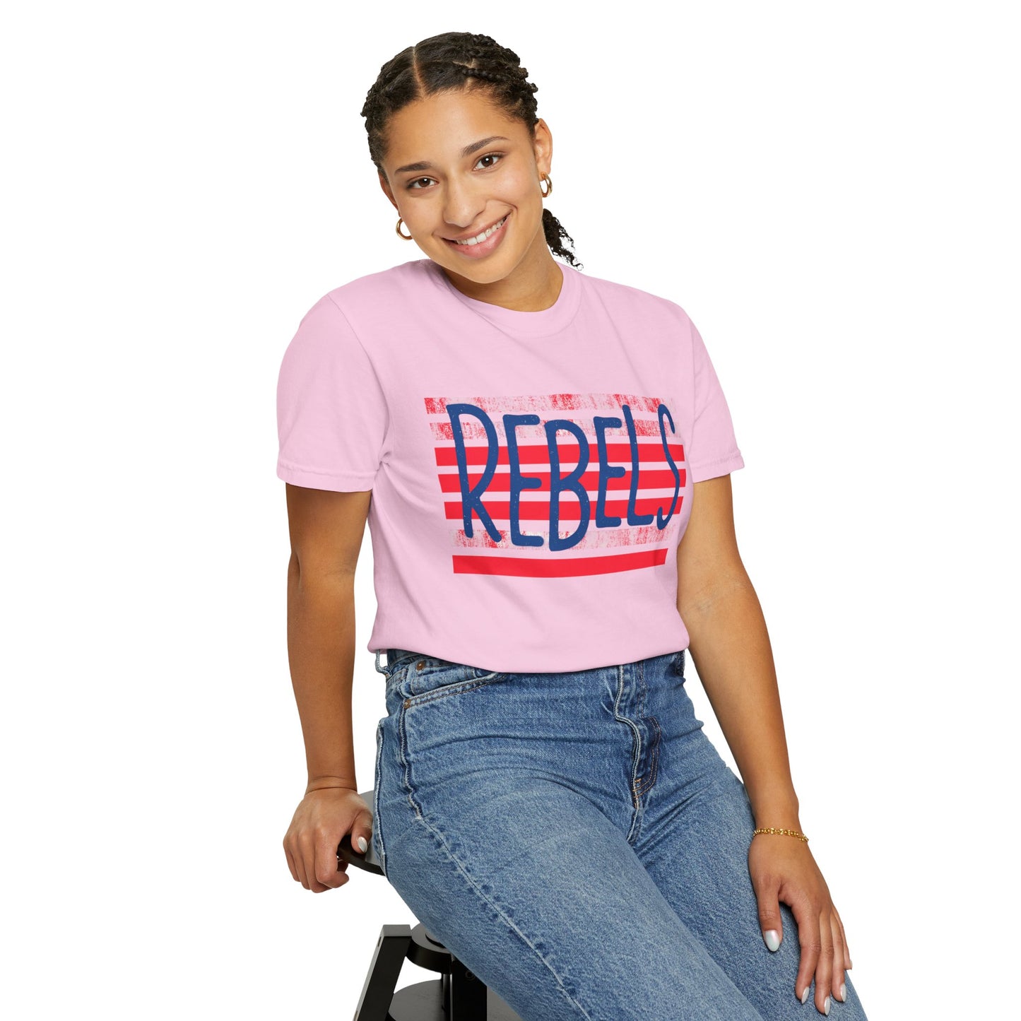 Rebels T-Shirt, Vintage Style Tee, Unisex Graphic Shirt, Summer Fashion, Independence Day Apparel, Football Game Day, Hotty Toddy