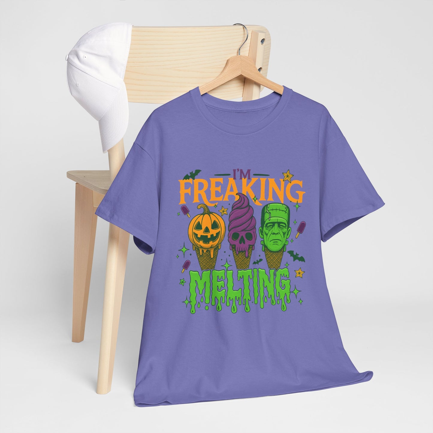 Halloween Unisex Heavy Cotton Tee, Fun Fall Shirt, Halloween Costume Top, Spooky Party Tee, Trick or Treat Apparel