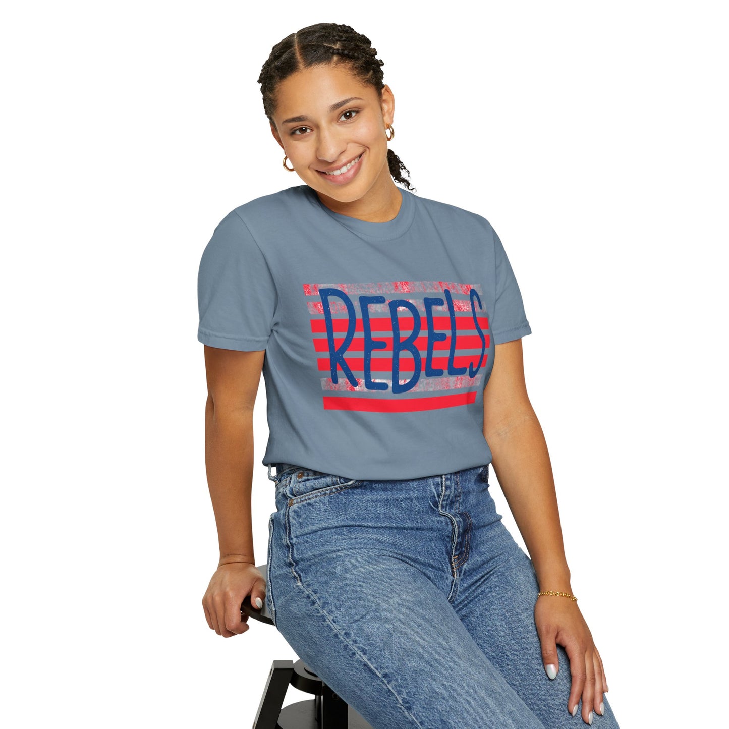 Rebels T-Shirt, Vintage Style Tee, Unisex Graphic Shirt, Summer Fashion, Independence Day Apparel, Football Game Day, Hotty Toddy