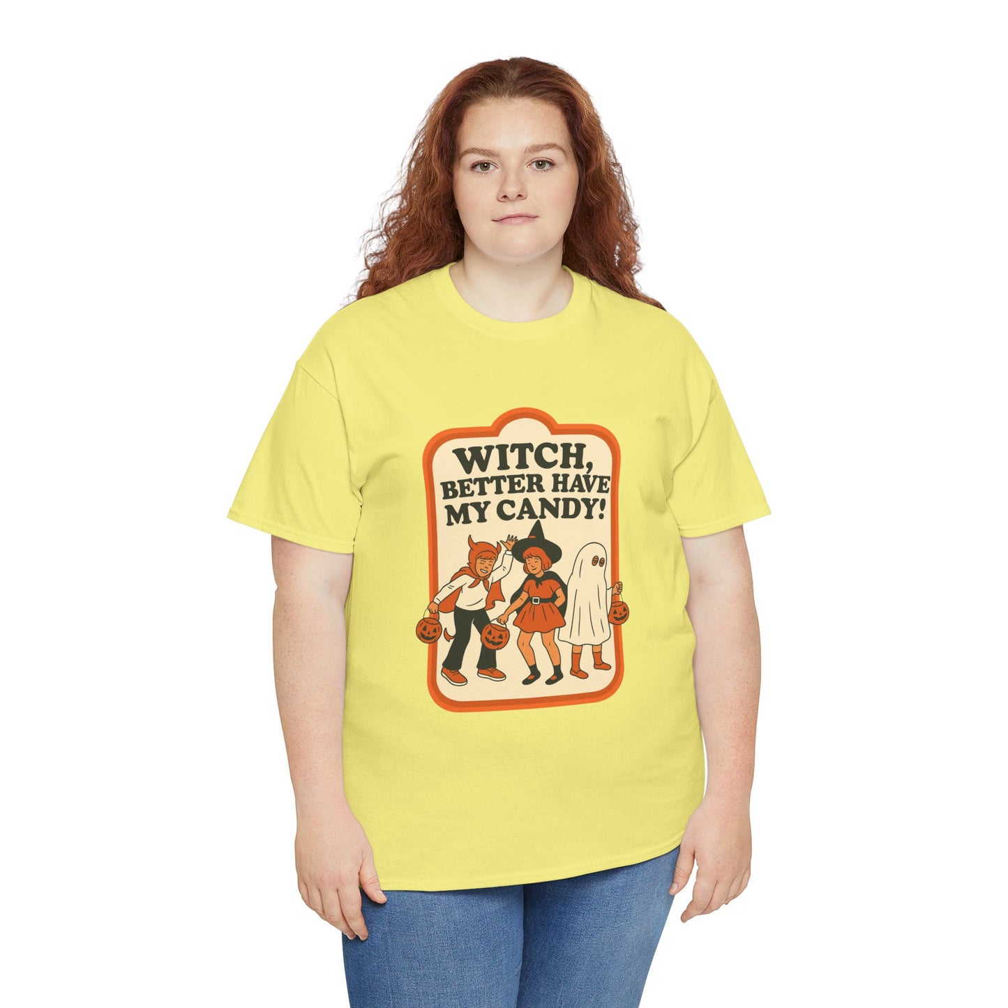Halloween Witch Candy Tee - Unisex Cotton Shirt