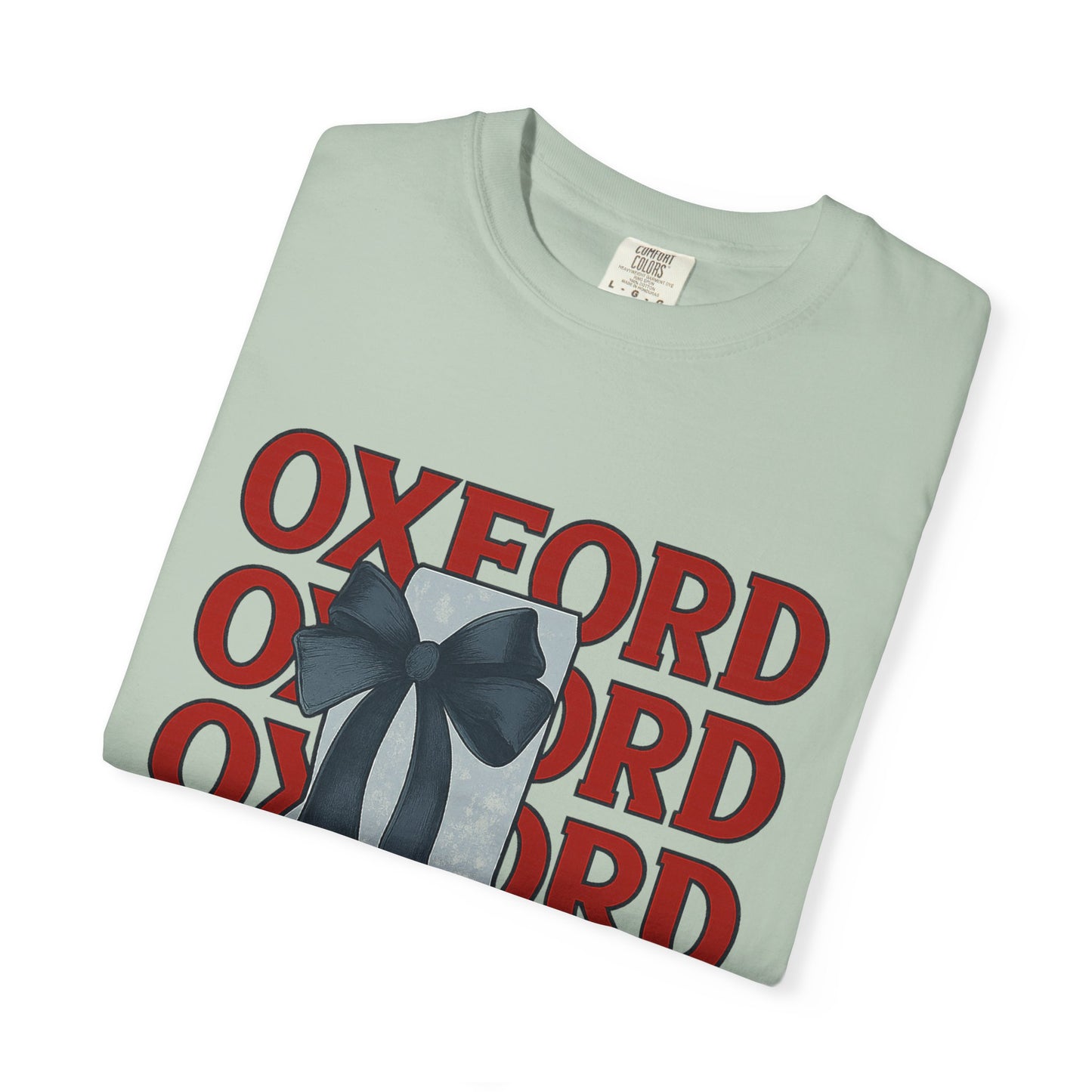 Oxford Bow Graphic Tee, Casual Unisex T-shirt, Gift for Students, College Apparel, Trendy Fashion Top, Birthday Gift