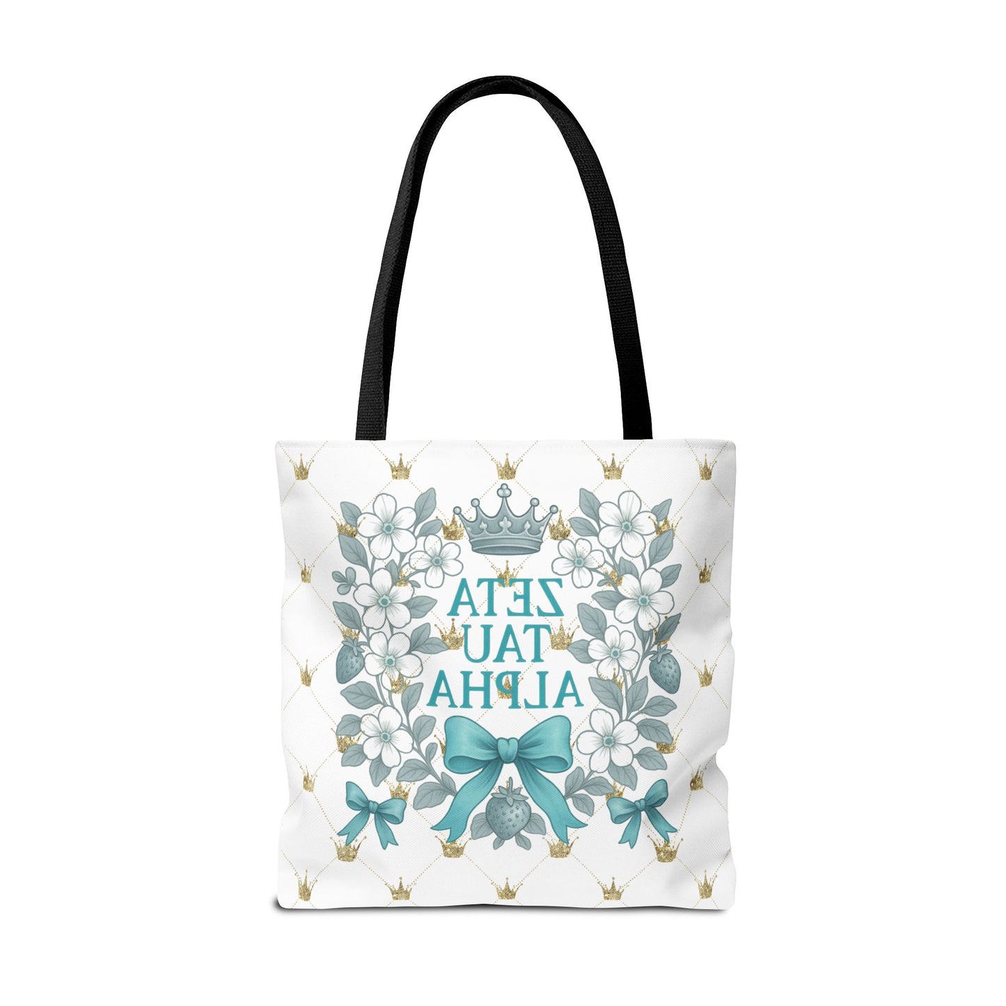 Zeta Tau Alpha Tote Bag | Sorority Bags, Floral Design, Gift for Sisters, Campus Essentials, Personalized Tote