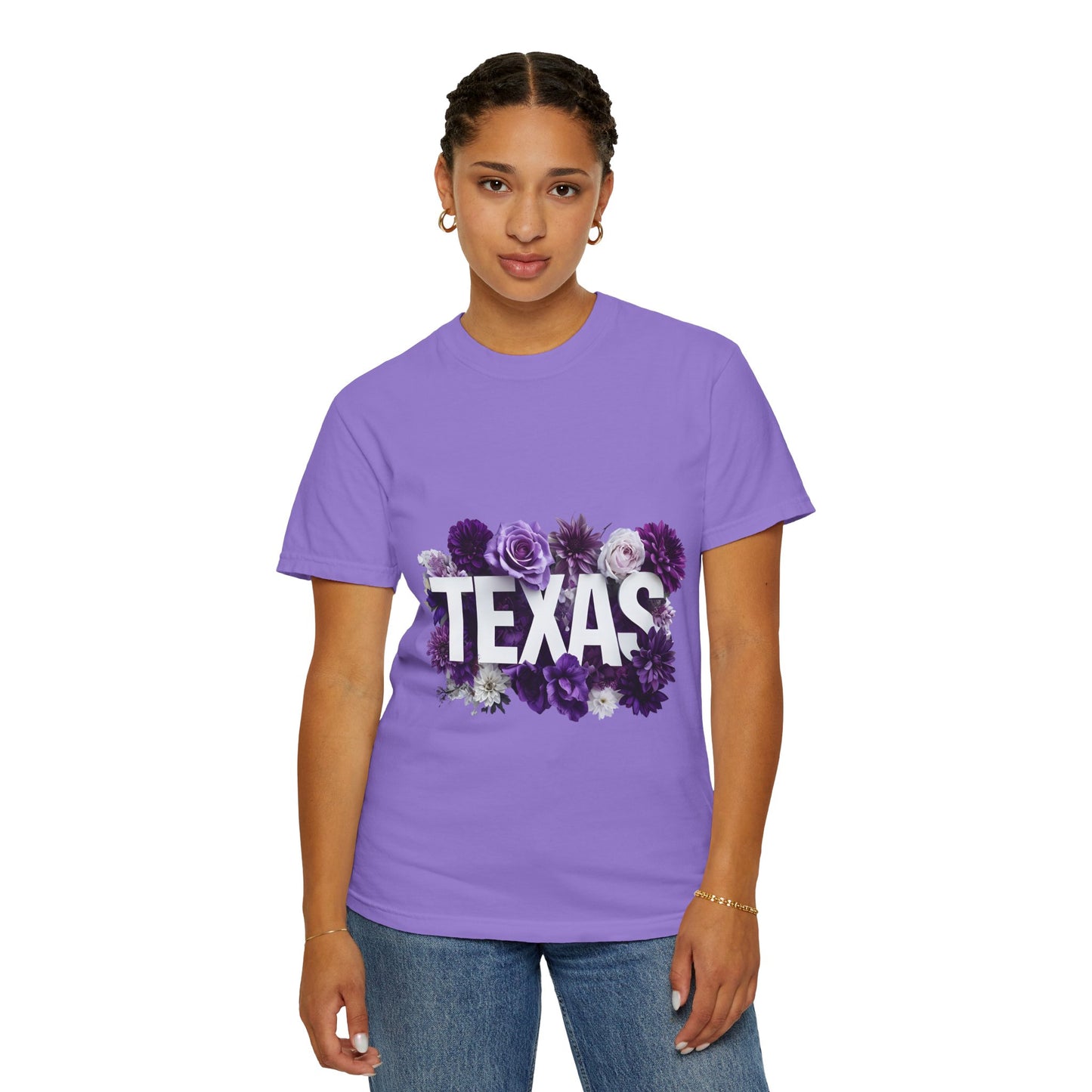 Texas Floral T-Shirt, Unisex Aesthetic Tee, Summer Outfit, Gift for Texan, Casual Style Shirt, Travel Souvenir Shirt