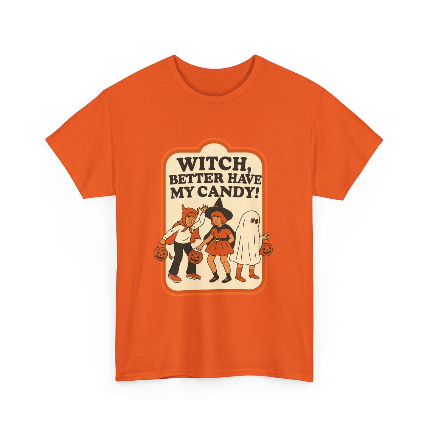 Halloween Witch Candy Tee - Unisex Cotton Shirt