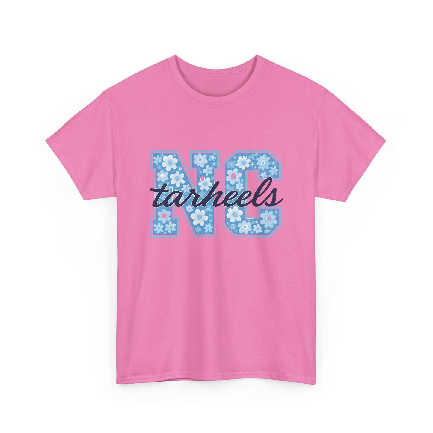 North Carolina Tarheels Unisex Heavy Cotton Tee, College Spirit Wear, Men's and Women's Casual T-Shirt, School Pride Apparel, Gift for Fans