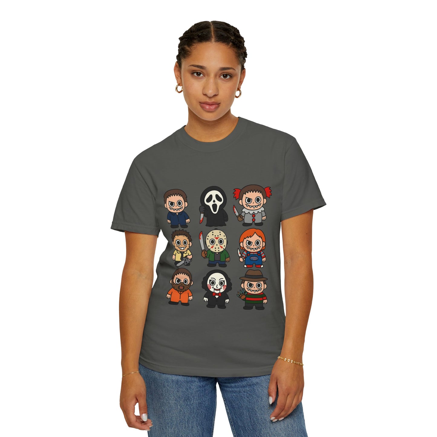 Pop Culture Horror Character T-Shirt, Unisex Tee, Halloween Tee, Horror Movie Merch, Funny Graphic Shirt, Gift for Horror Fans