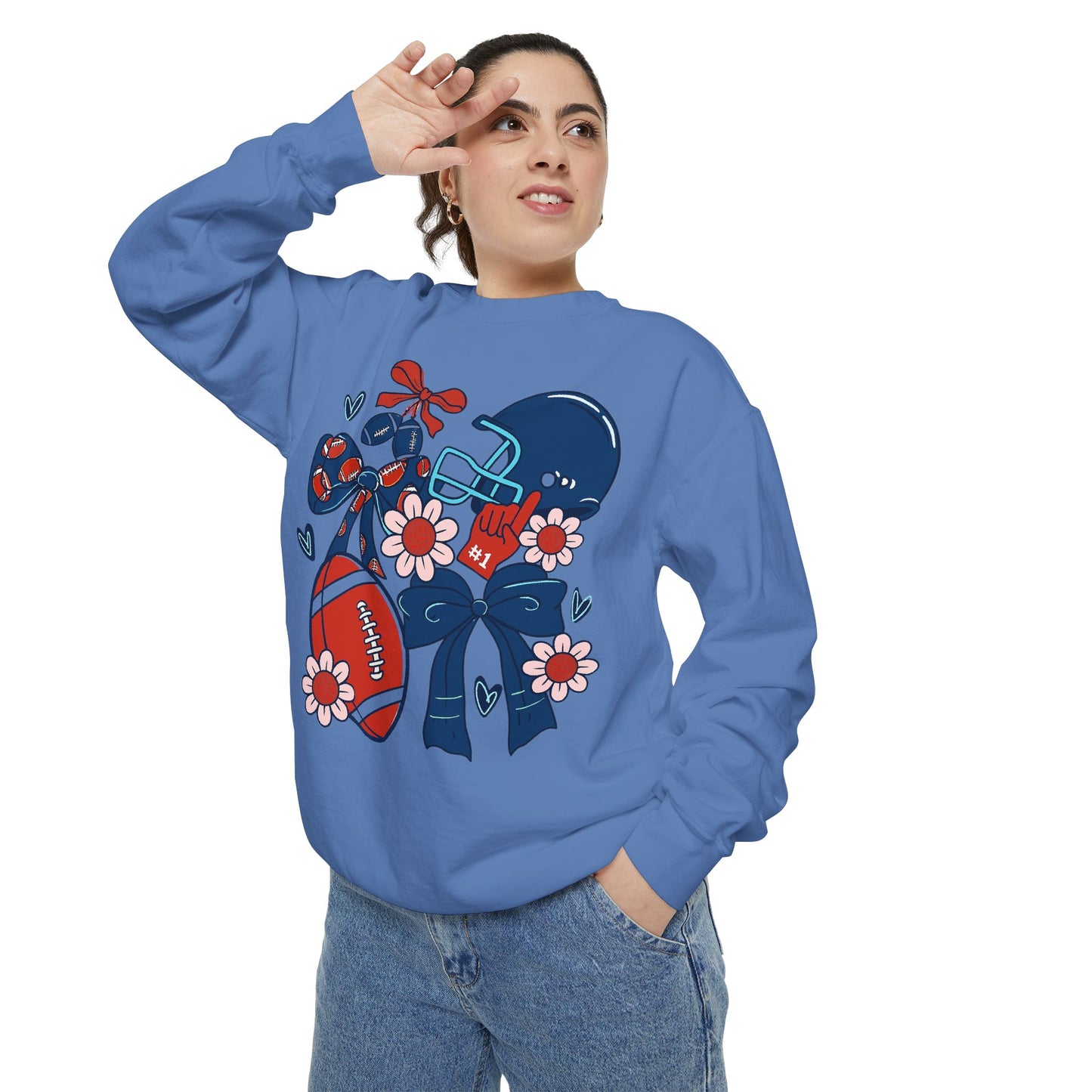 Football Game Day Unisex Sweatshirt - Comfort Colors