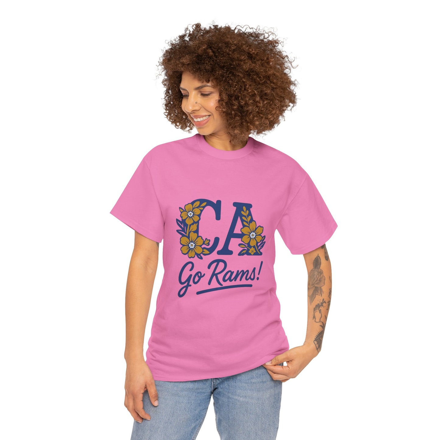 CA Rams Floral Tee