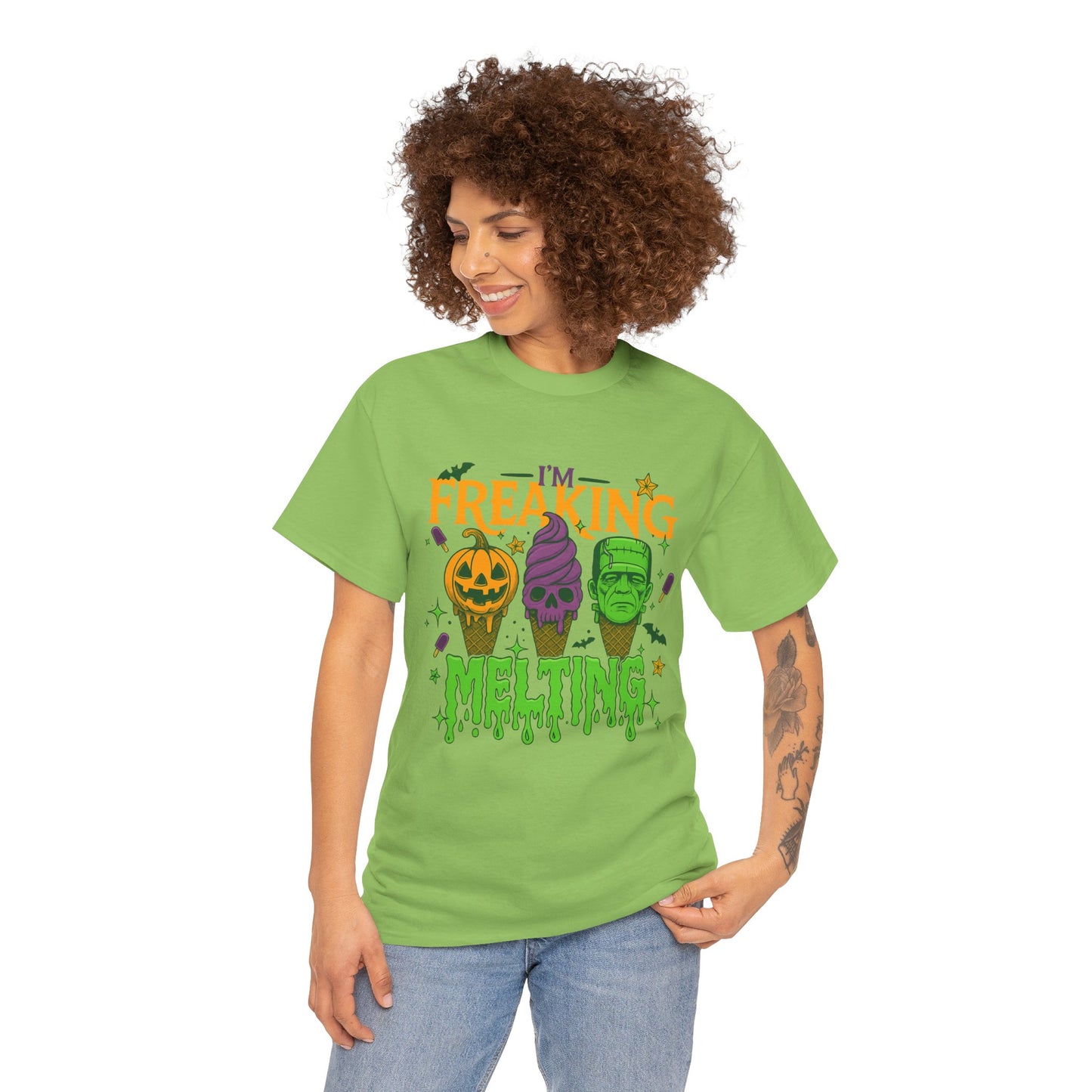 Halloween Unisex Heavy Cotton Tee, Fun Fall Shirt, Halloween Costume Top, Spooky Party Tee, Trick or Treat Apparel