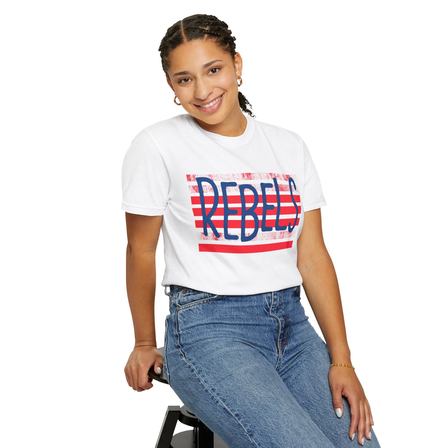 Rebels T-Shirt, Vintage Style Tee, Unisex Graphic Shirt, Summer Fashion, Independence Day Apparel, Football Game Day, Hotty Toddy