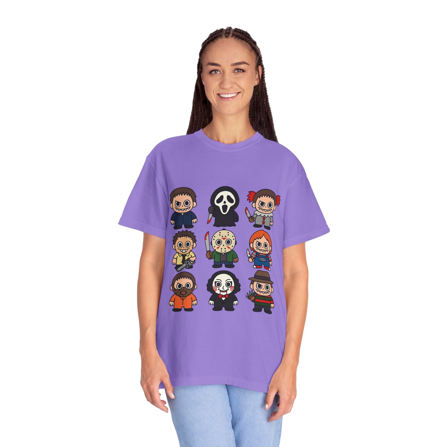 Pop Culture Horror Character T-Shirt, Unisex Tee, Halloween Tee, Horror Movie Merch, Funny Graphic Shirt, Gift for Horror Fans