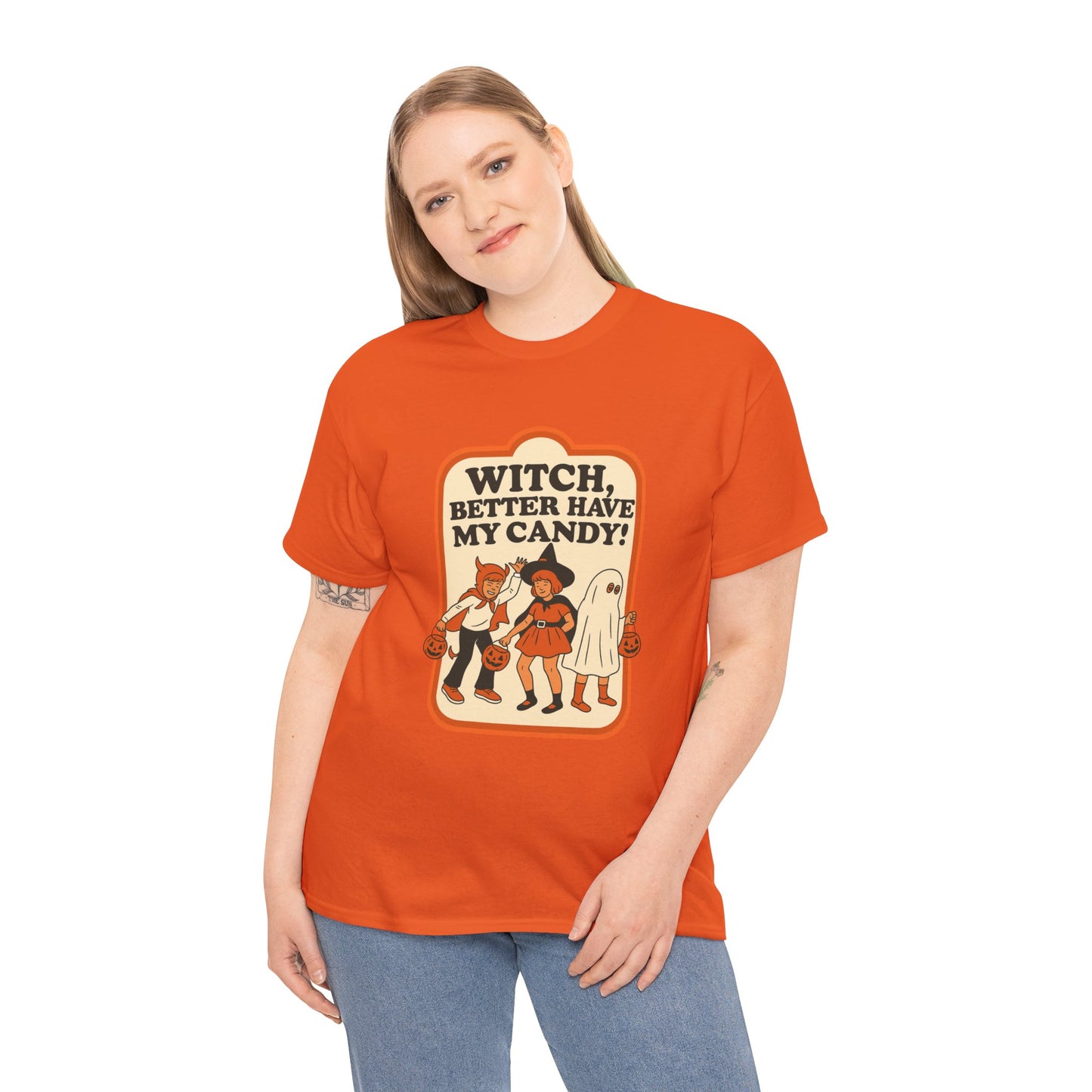 Halloween Witch Candy Tee - Unisex Cotton Shirt