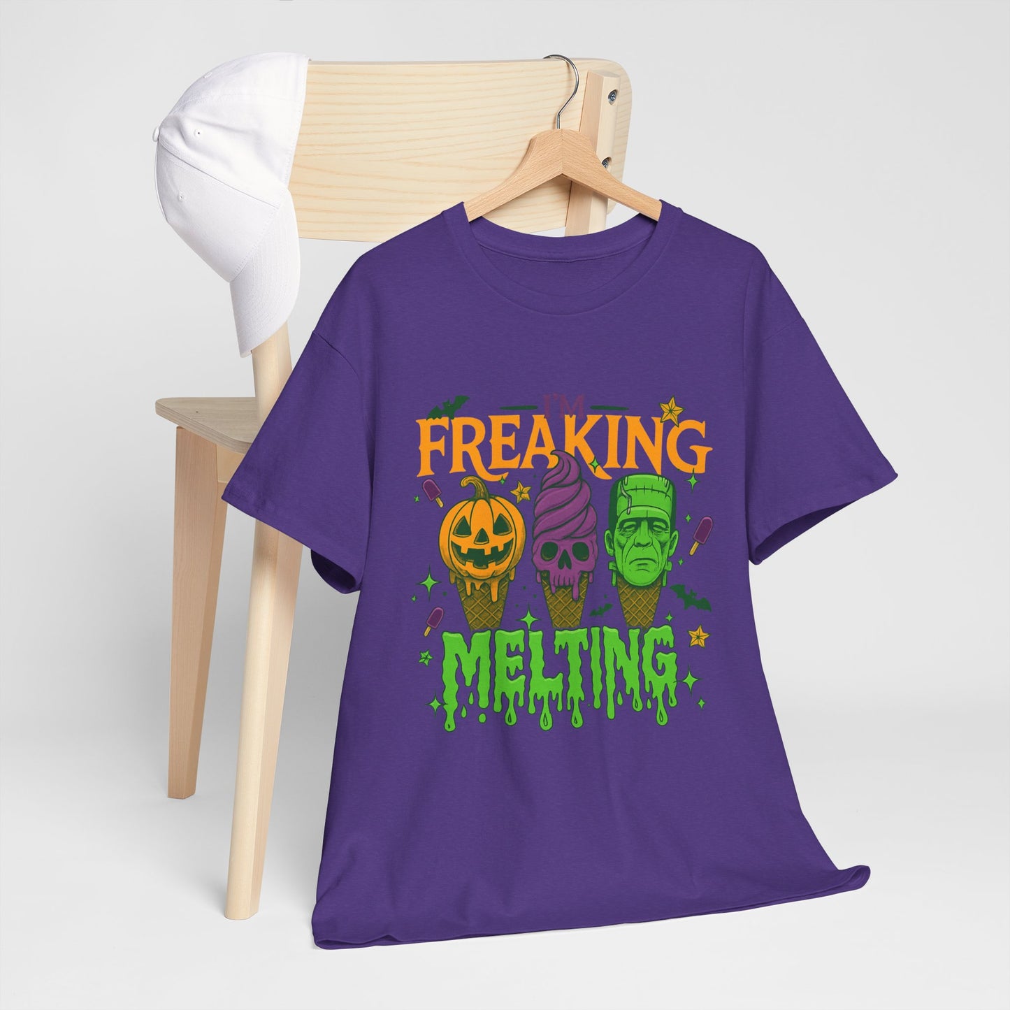 Halloween Unisex Heavy Cotton Tee, Fun Fall Shirt, Halloween Costume Top, Spooky Party Tee, Trick or Treat Apparel