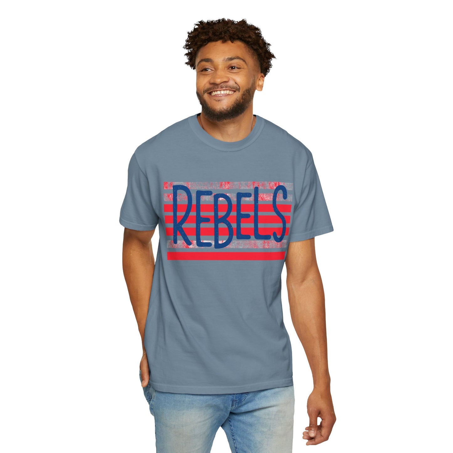 Rebels T-Shirt, Vintage Style Tee, Unisex Graphic Shirt, Summer Fashion, Independence Day Apparel, Football Game Day, Hotty Toddy