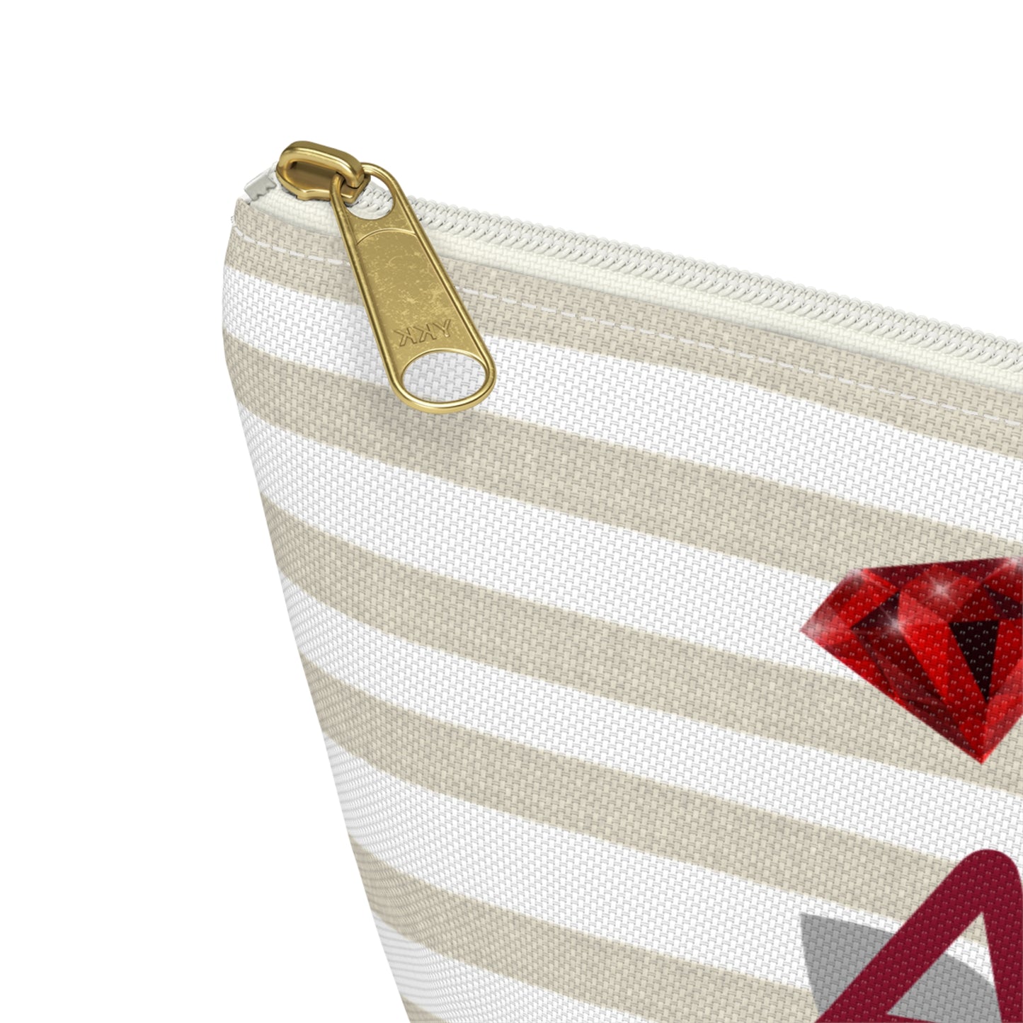 Alpha Phi Chic T-Bottom Accessory Pouch for Sorority Sisters | Makeup Bag, Travel Organizer, Gift for Graduates, Fun Storage