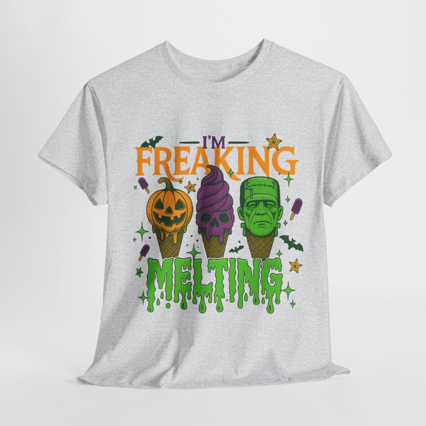 Halloween Unisex Heavy Cotton Tee, Fun Fall Shirt, Halloween Costume Top, Spooky Party Tee, Trick or Treat Apparel