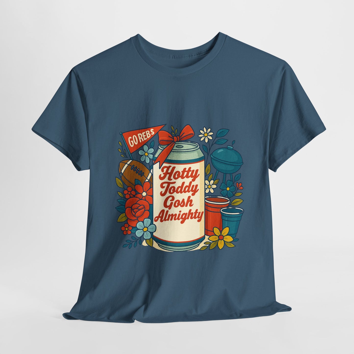 Hotty Toddy Heavy Cotton Tee - Unisex Graphic T-Shirt, Casual Wear, College Apparel, Gift for Students, Spring Break Fashion