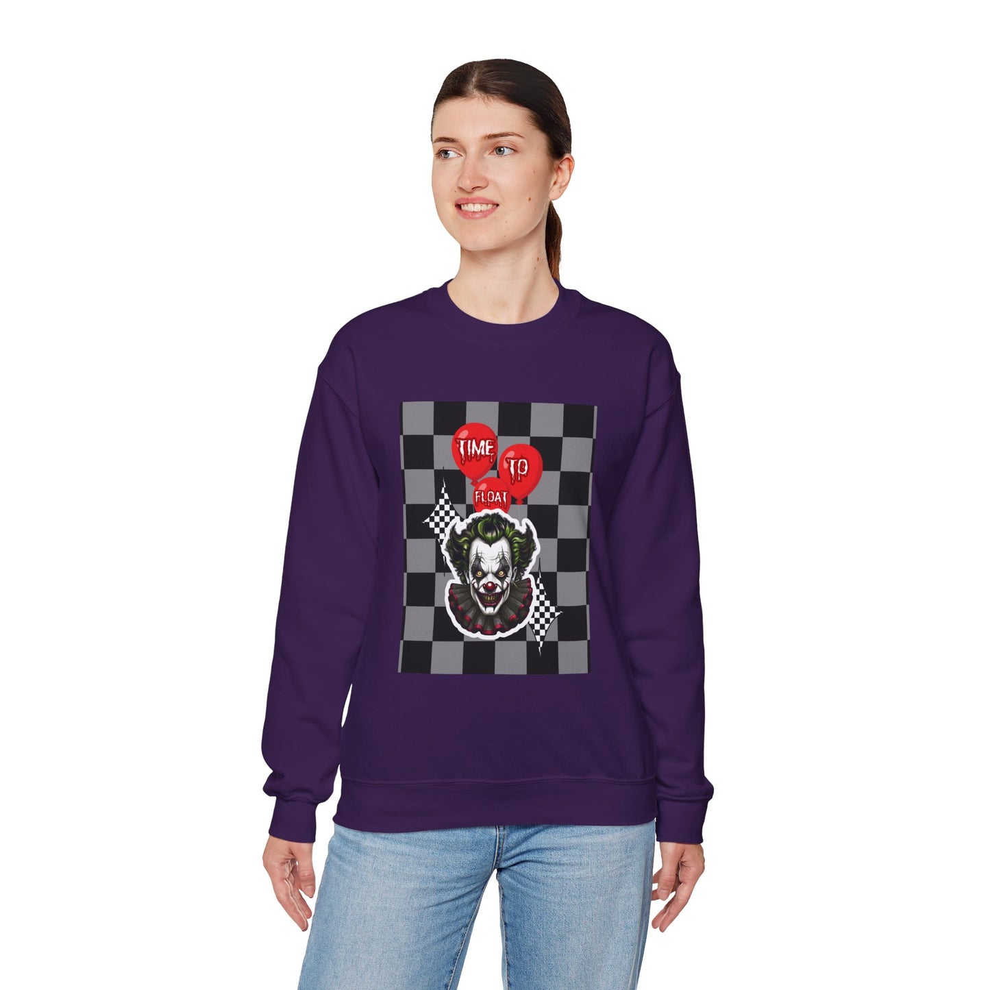 Horror Fan Crewneck Sweatshirt - Time To Float, Love It Or Leave It