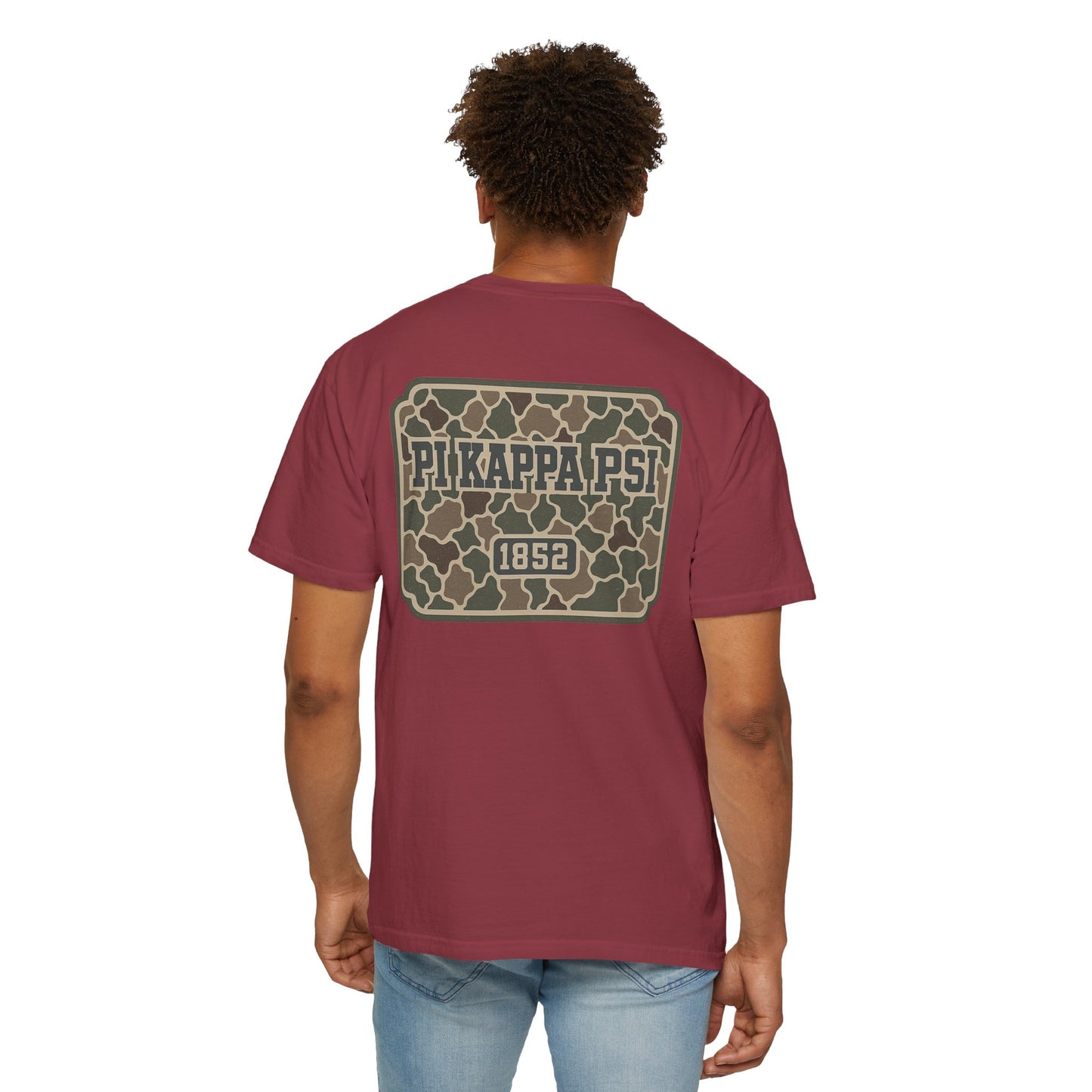 Unisex Garment-Dyed T-shirt with PiKappaPsi Design, Casual Tee, College Apparel, Greek Life Shirt, Unique Gift, Brotherhood T-shirt
