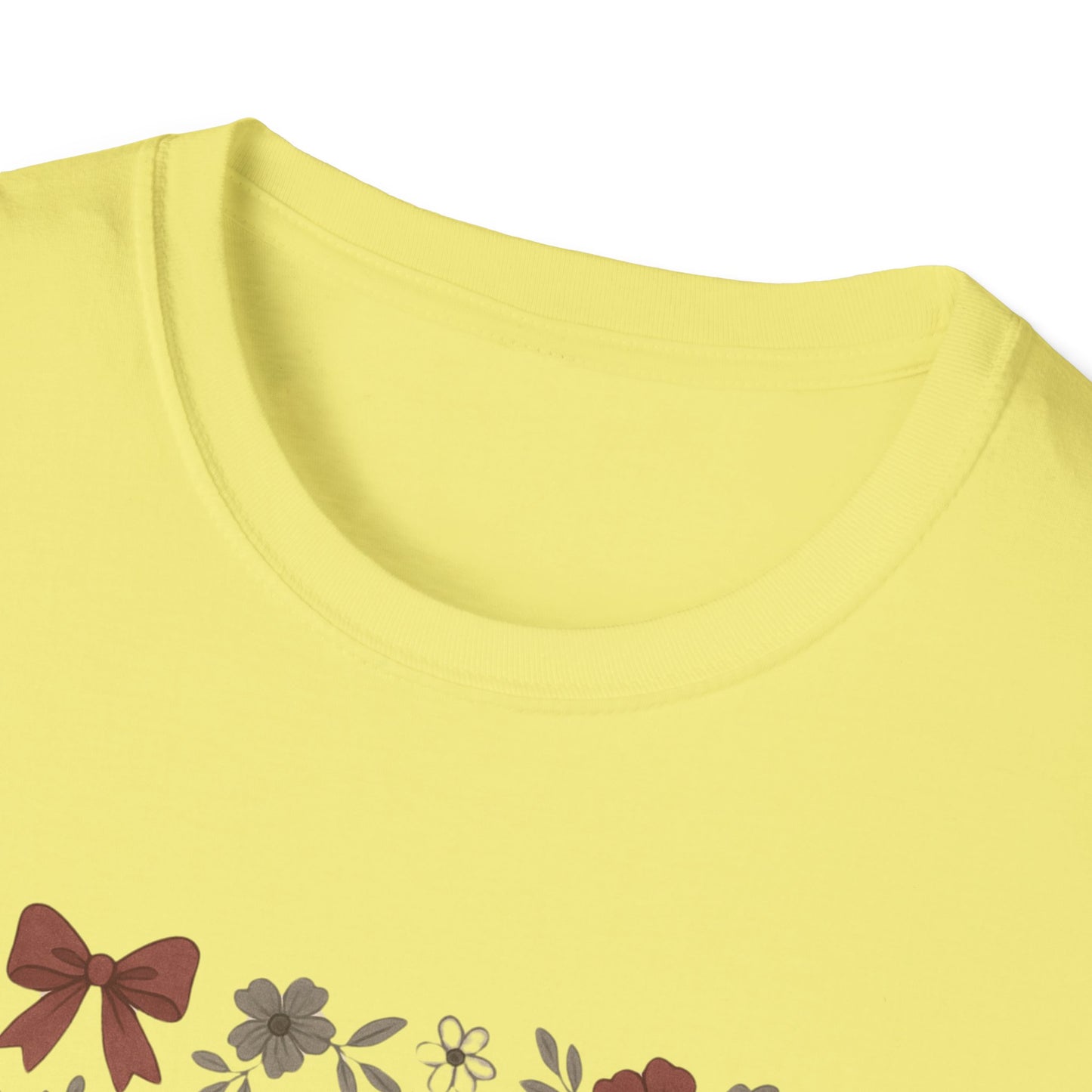 Texas Floral Unisex Softstyle T-Shirt, Vintage Texas Tee, Texas Pride Shirt, Casual Wear, Gift for Texas Lovers, Holiday T-Shirt