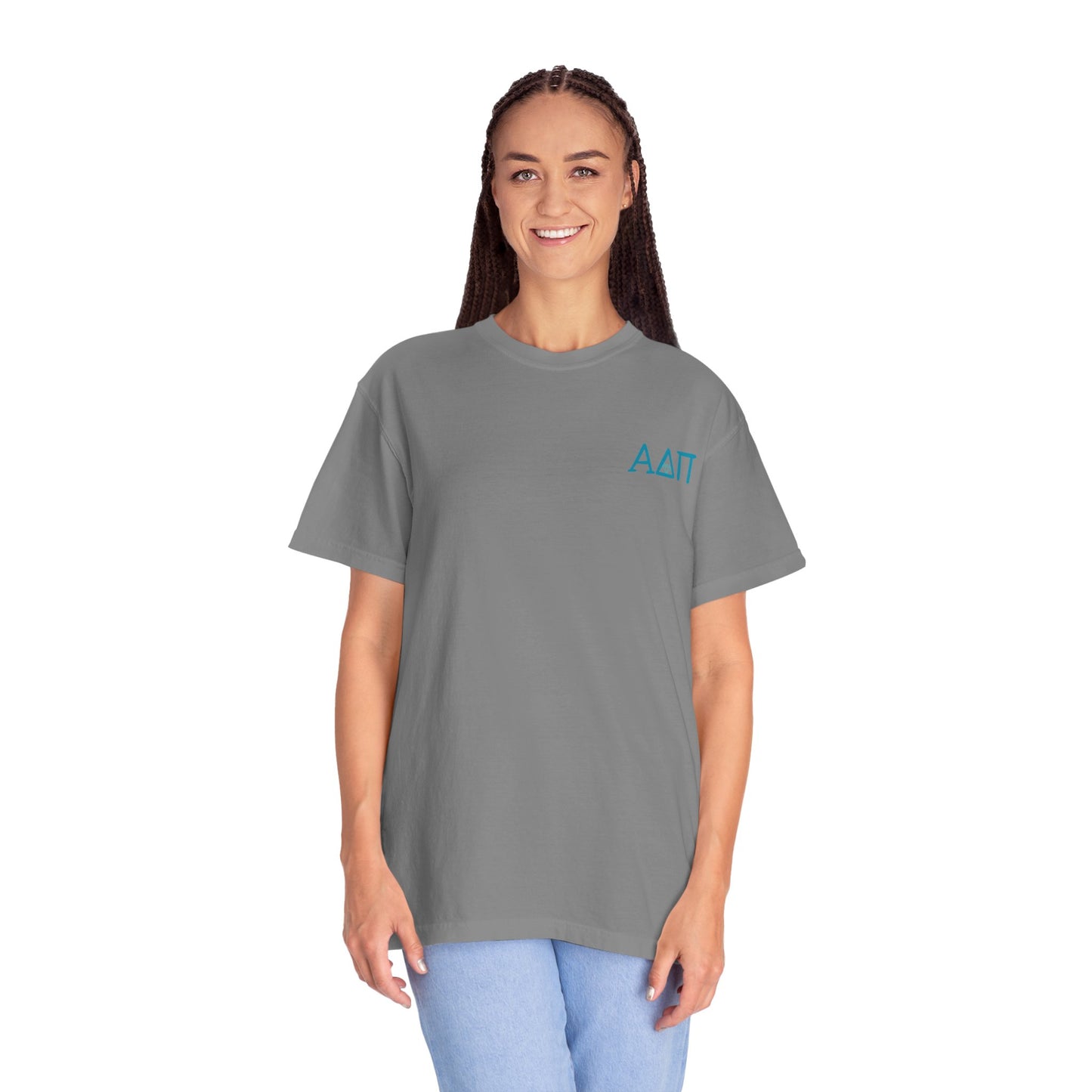 Alpha Delta Pi T-Shirt, Sorority Shirt, College Apparel, Greek Life Gift, Unisex Garment-Dyed Tee