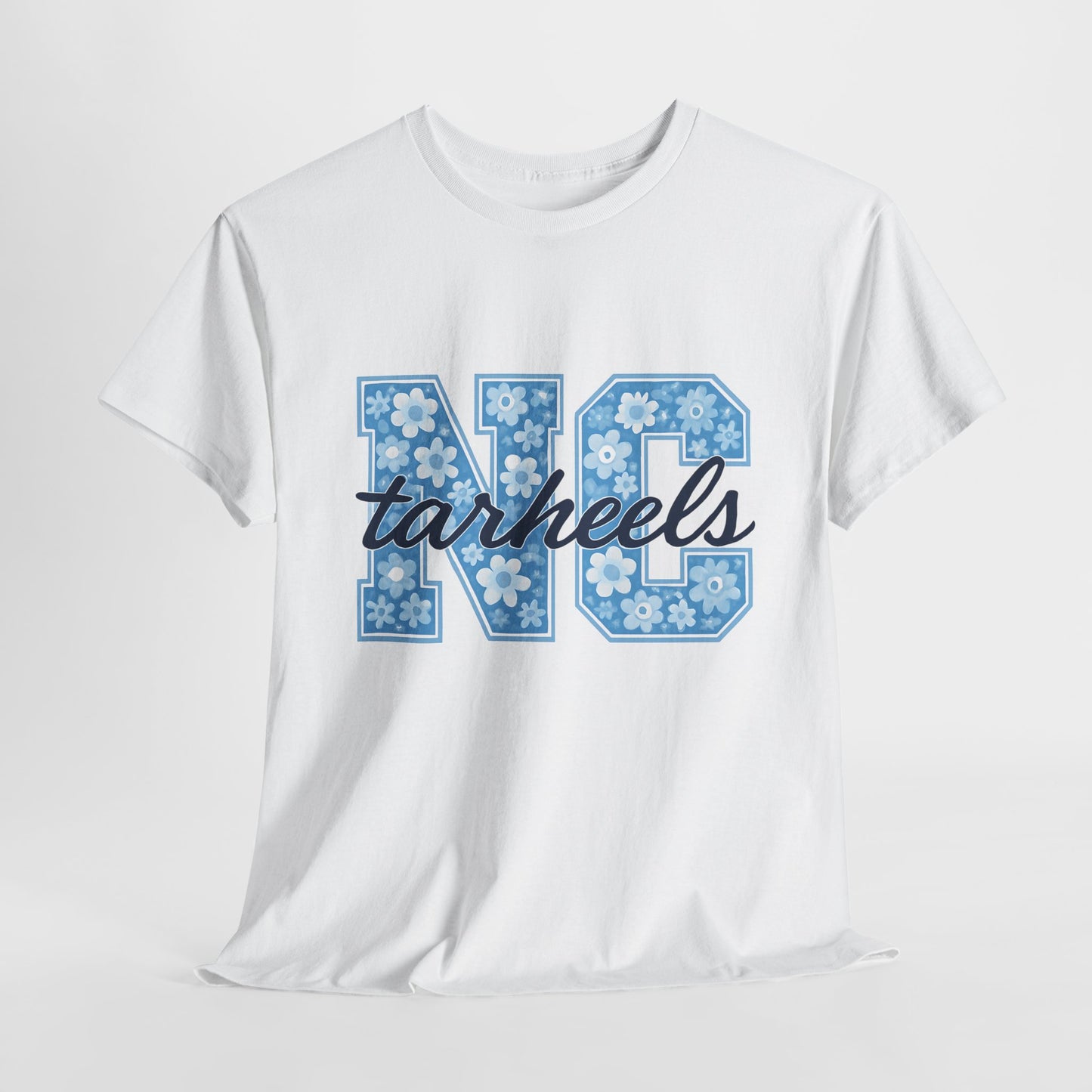 North Carolina Tarheels Unisex Heavy Cotton Tee, College Spirit Wear, Men's and Women's Casual T-Shirt, School Pride Apparel, Gift for Fans