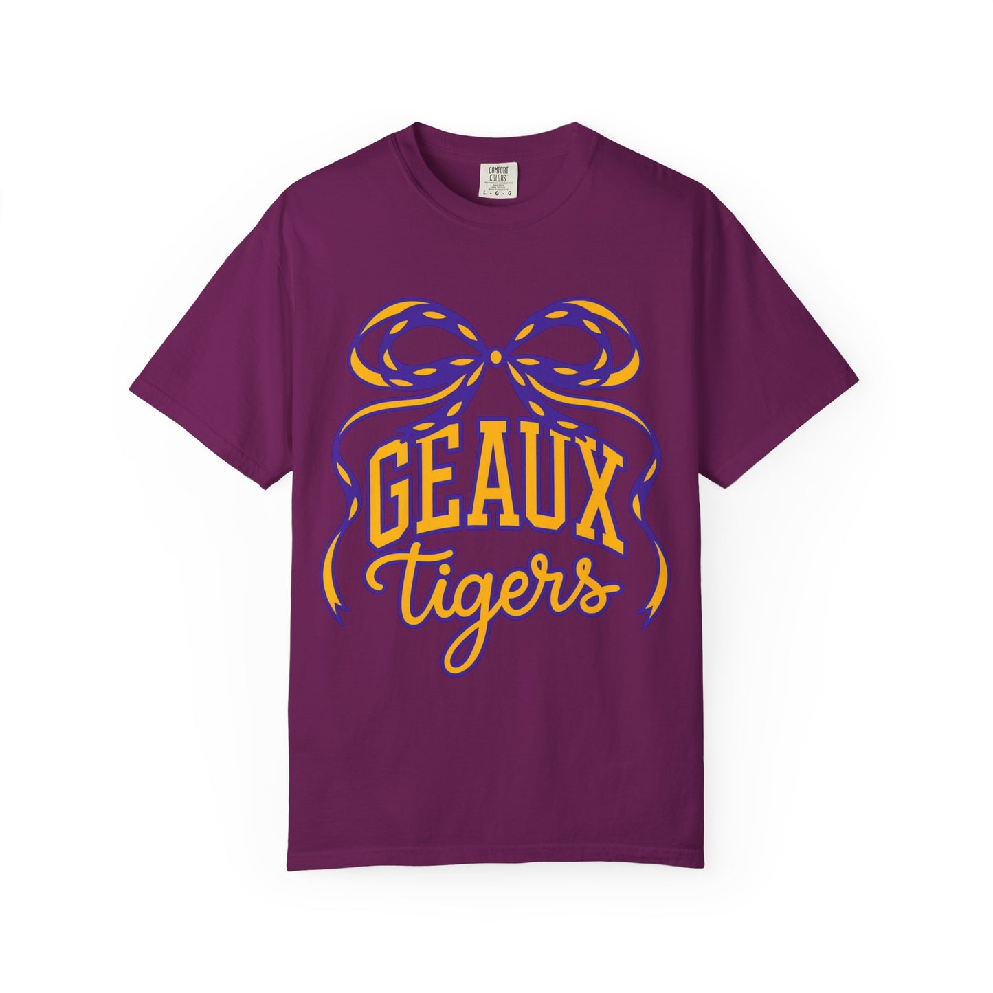 Géaux Tigers Garment-Dyed T-Shirt, Unisex Tee, LSU Spirit Wear, College Apparel, Game Day Outfit, Casual Style