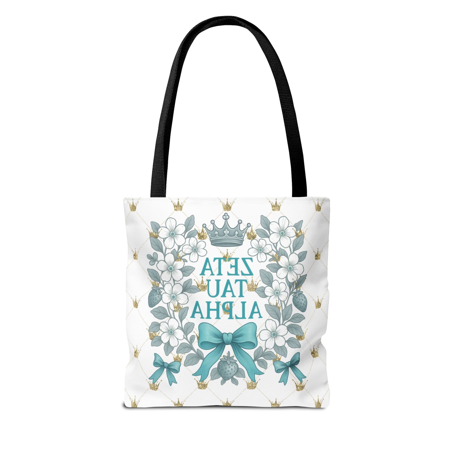 Zeta Tau Alpha Tote Bag | Sorority Bags, Floral Design, Gift for Sisters, Campus Essentials, Personalized Tote
