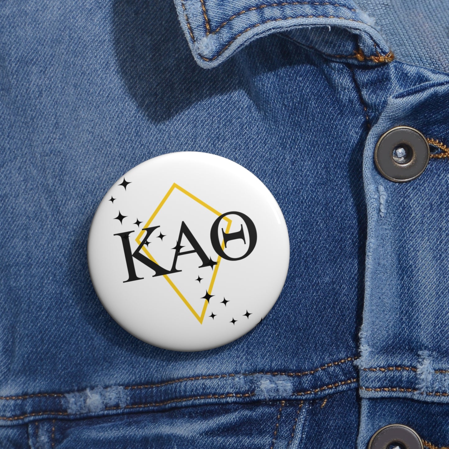 Kappa Alpha Theta Custom Pin Buttons, Personalized Button Pins, Badge, Gifts for Friends, Party Favors, Sorority or Fraternity Buttons, Unique Accessories