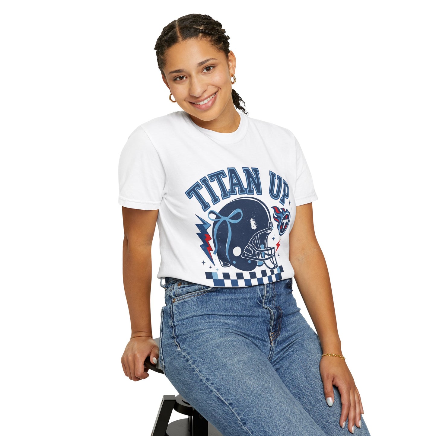 titan up tennessee Unisex Football Tee, Titan Up Shirt for Game Day, Casual Sportswear, Tailgating Apparel, Gift for Fans, Team Spirit Top