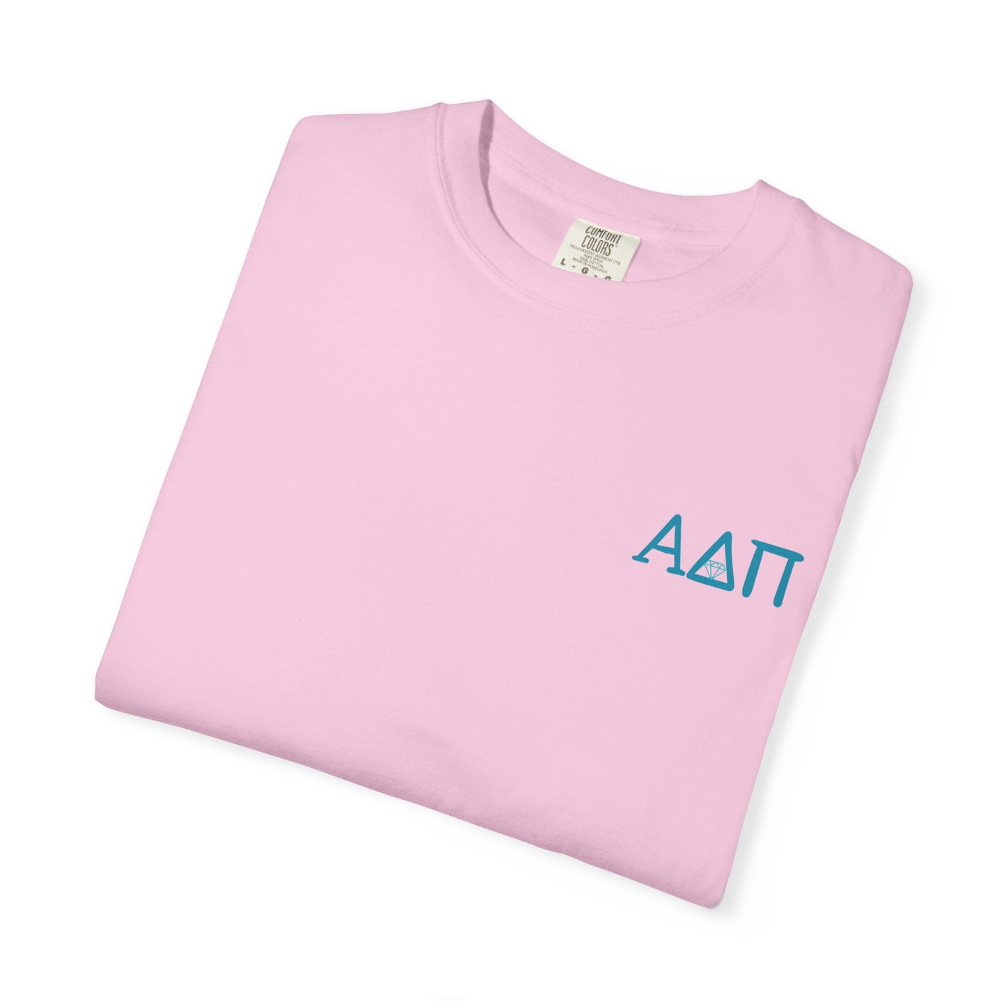 Alpha Delta Pi T-Shirt, Sorority Shirt, College Apparel, Greek Life Gift, Unisex Garment-Dyed Tee