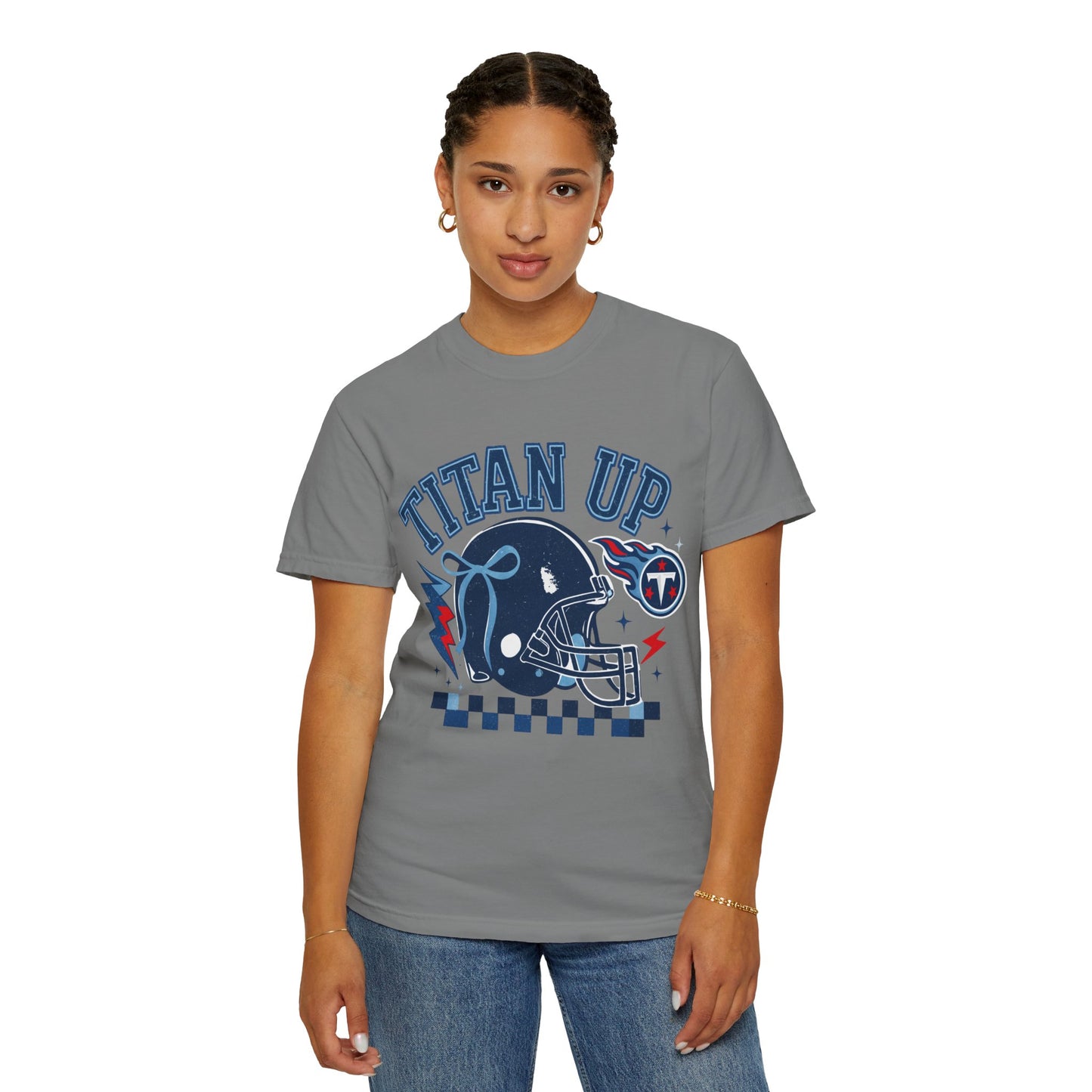 titan up tennessee Unisex Football Tee, Titan Up Shirt for Game Day, Casual Sportswear, Tailgating Apparel, Gift for Fans, Team Spirit Top
