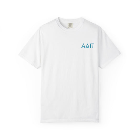 Alpha Delta Pi T-Shirt, Sorority Shirt, College Apparel, Greek Life Gift, Unisex Garment-Dyed Tee