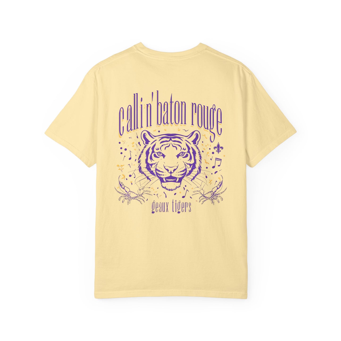 Baton Rouge Spirit T-Shirt - Unisex Garment-Dyed Tee for Game Day, College Football, Mardi Gras, Team Pride, Casual Wear