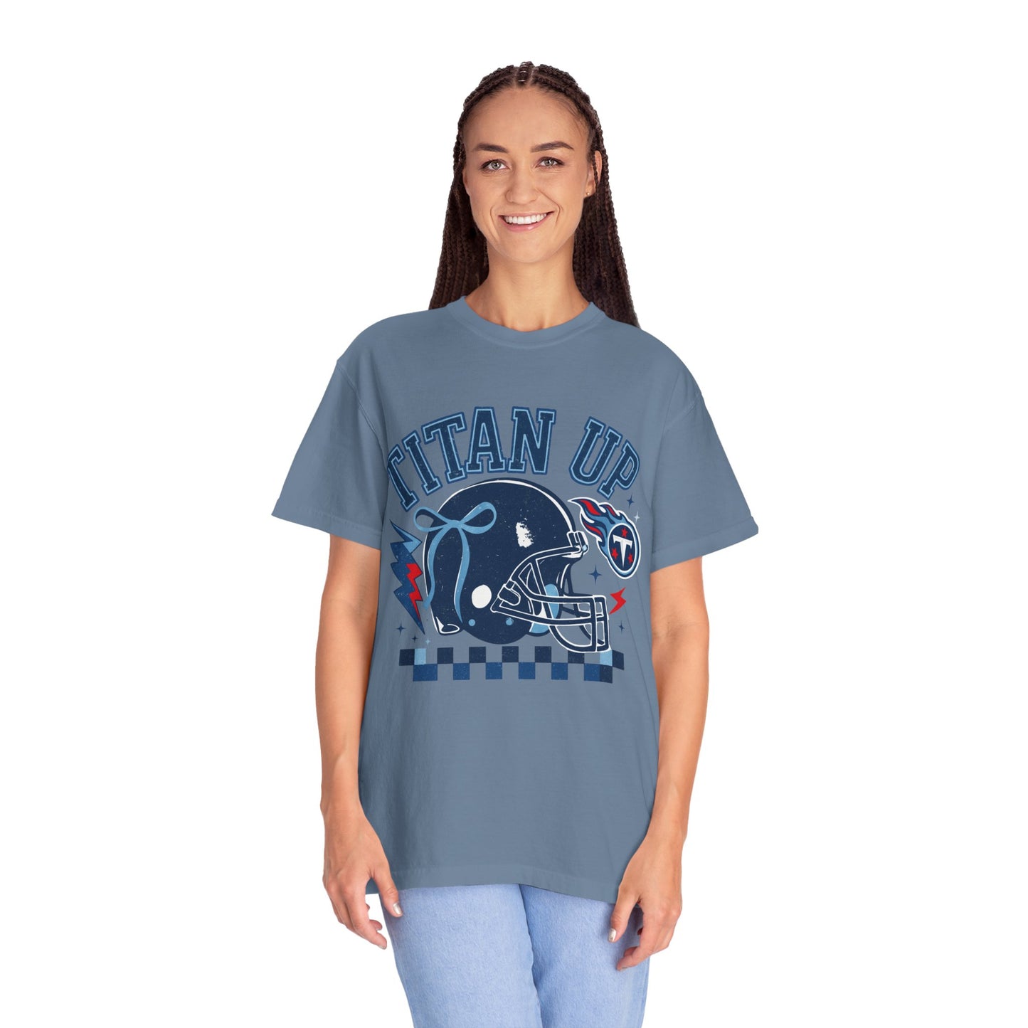 titan up tennessee Unisex Football Tee, Titan Up Shirt for Game Day, Casual Sportswear, Tailgating Apparel, Gift for Fans, Team Spirit Top