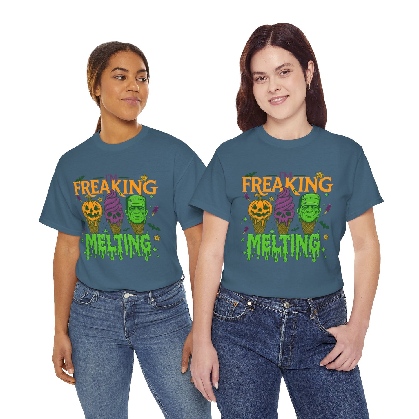 Halloween Unisex Heavy Cotton Tee, Fun Fall Shirt, Halloween Costume Top, Spooky Party Tee, Trick or Treat Apparel