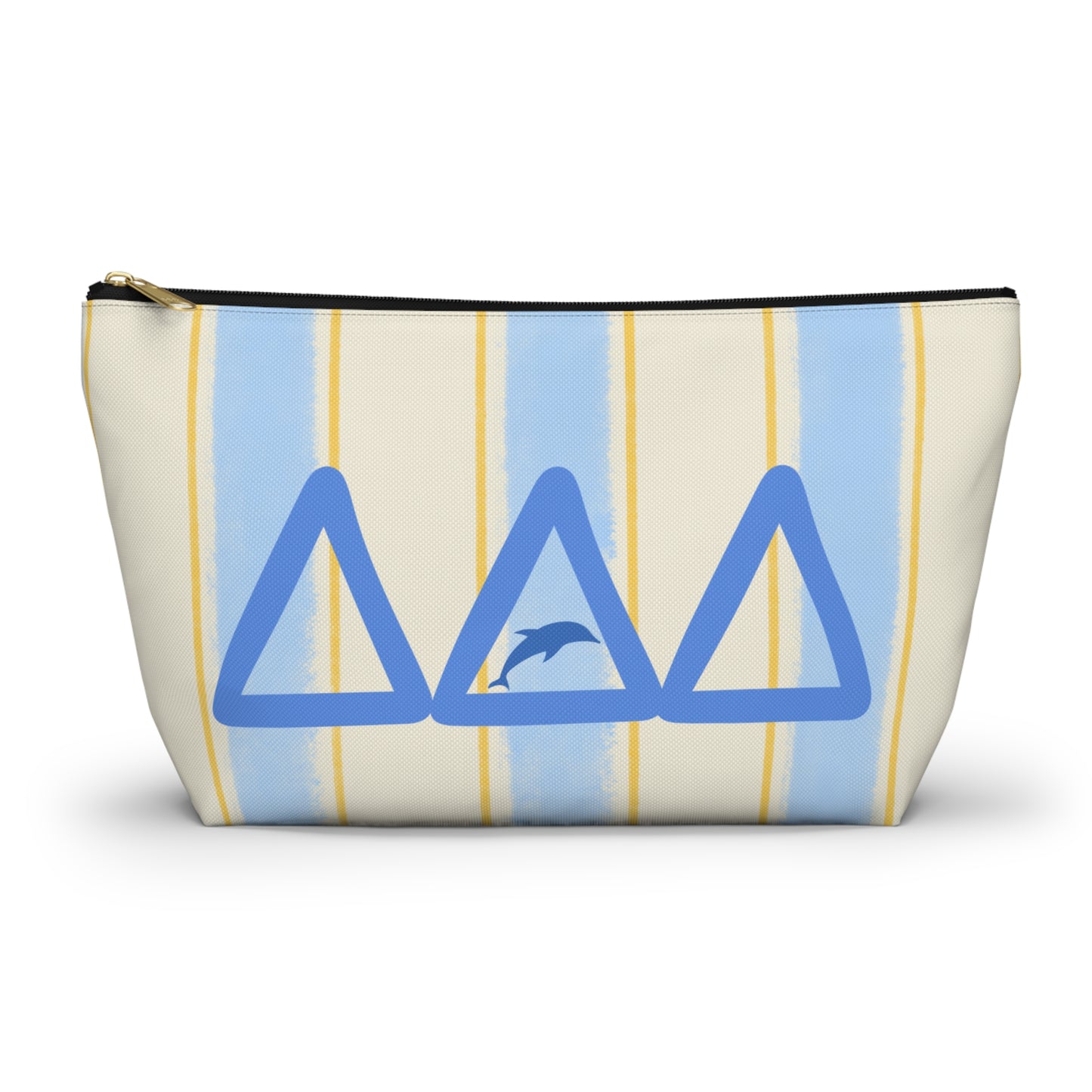 DDD Chic Dolphin Print Accessory Pouch, Cosmetic Bag, Travel Organizer, Beach Essentials, Summer Vibes, Gift for Her