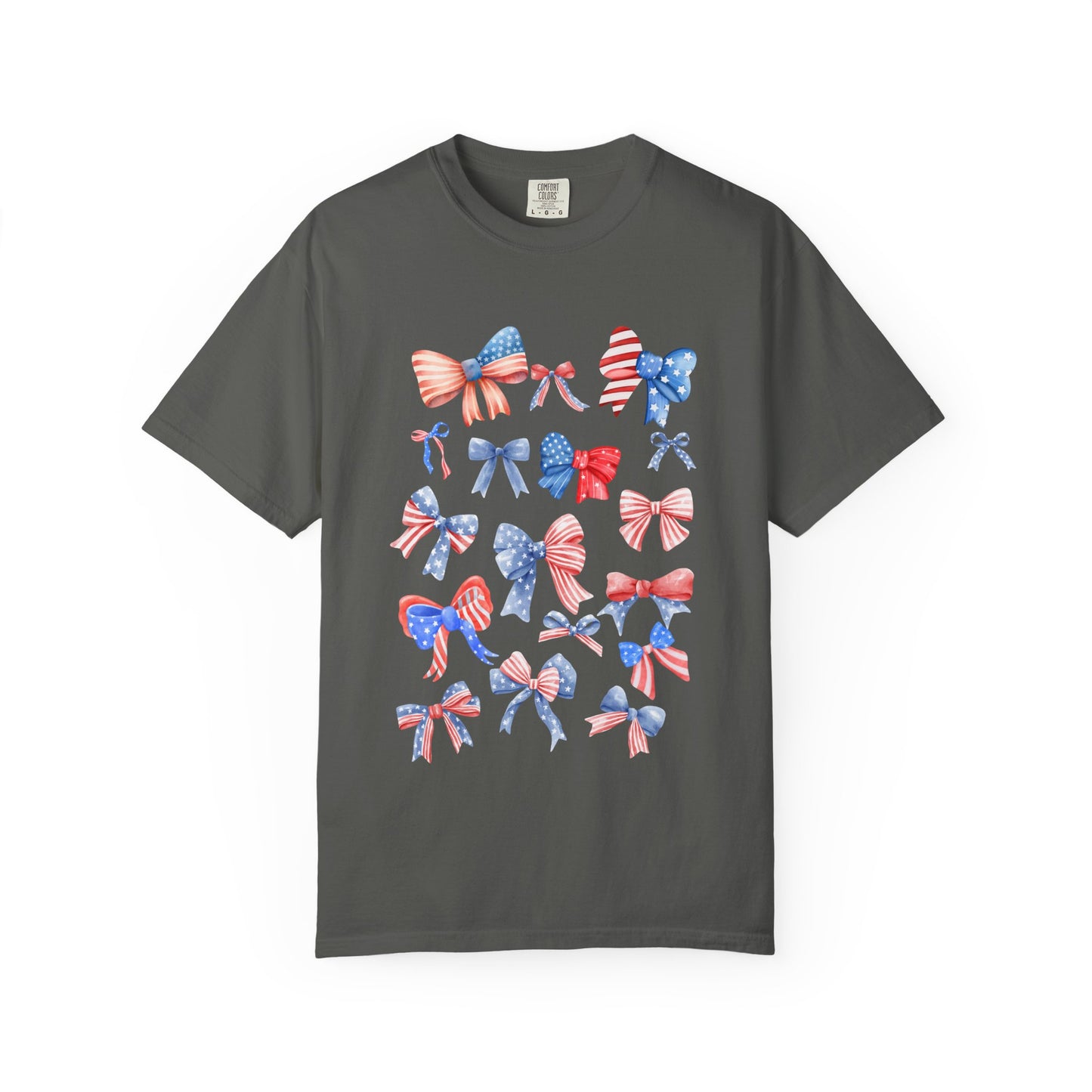 Patriotic Bow T-Shirt | Unisex Casual Wear for Year-Round Celebrations