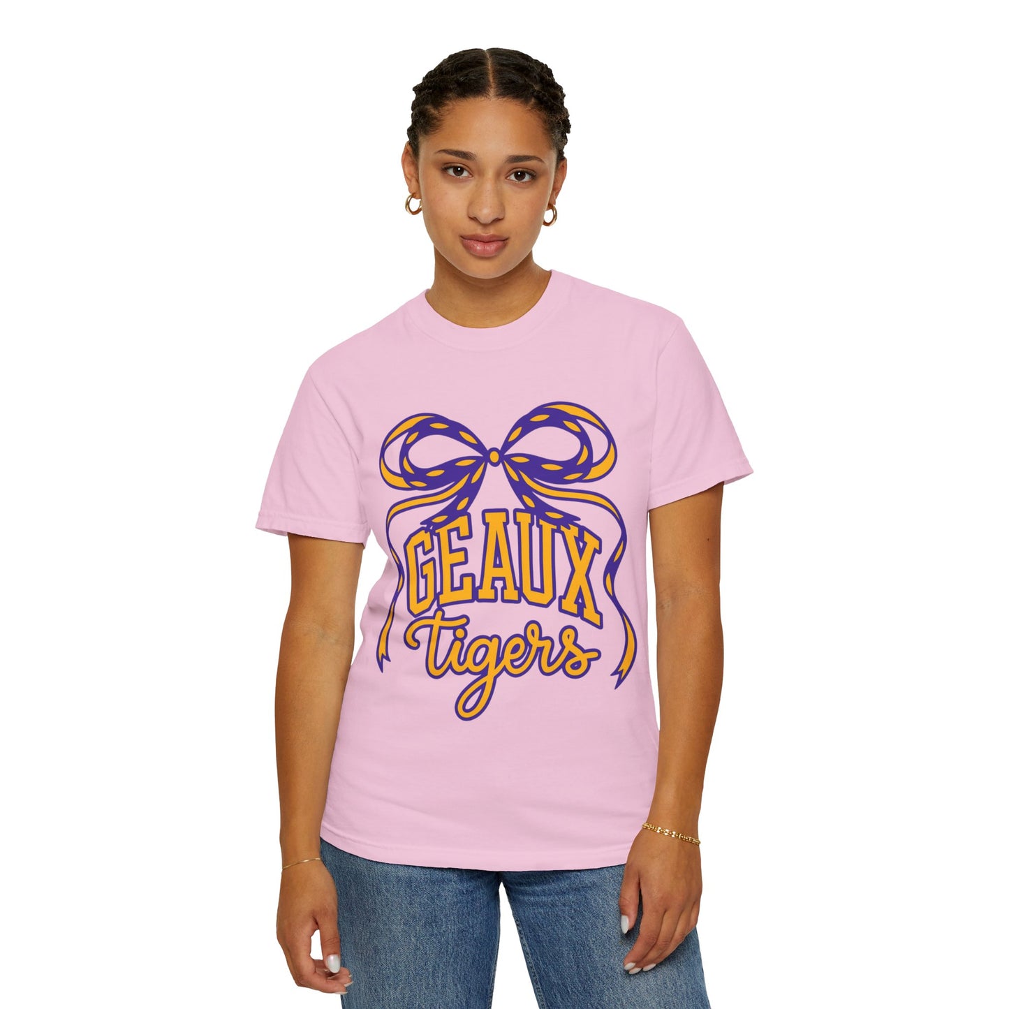 Géaux Tigers Garment-Dyed T-Shirt, Unisex Tee, LSU Spirit Wear, College Apparel, Game Day Outfit, Casual Style