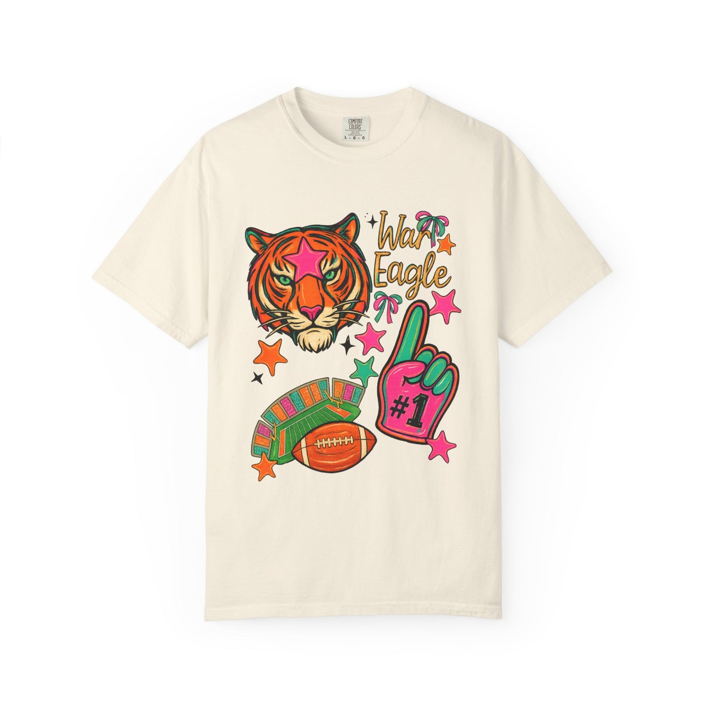 Vintage Preppy Tiger Football Game Day Unisex T-shirt