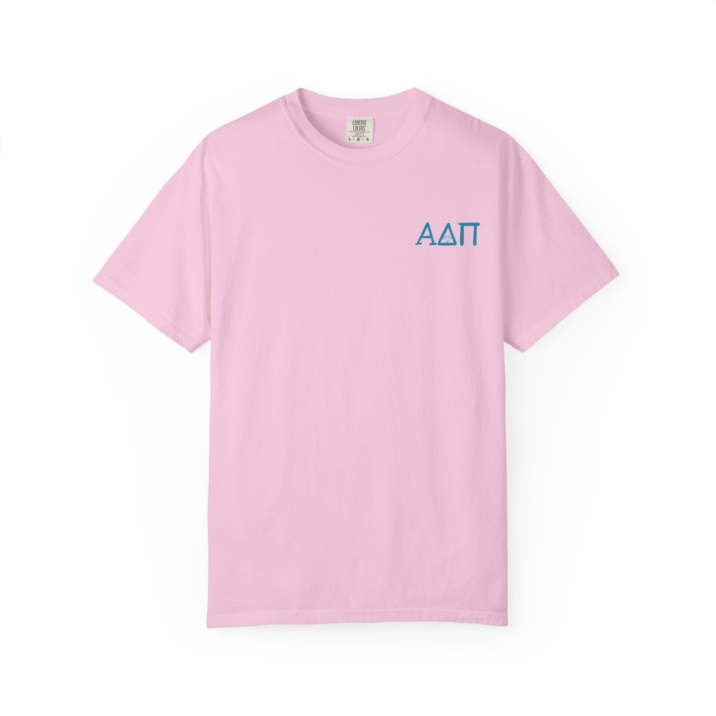 Alpha Delta Pi T-Shirt, Sorority Shirt, College Apparel, Greek Life Gift, Unisex Garment-Dyed Tee