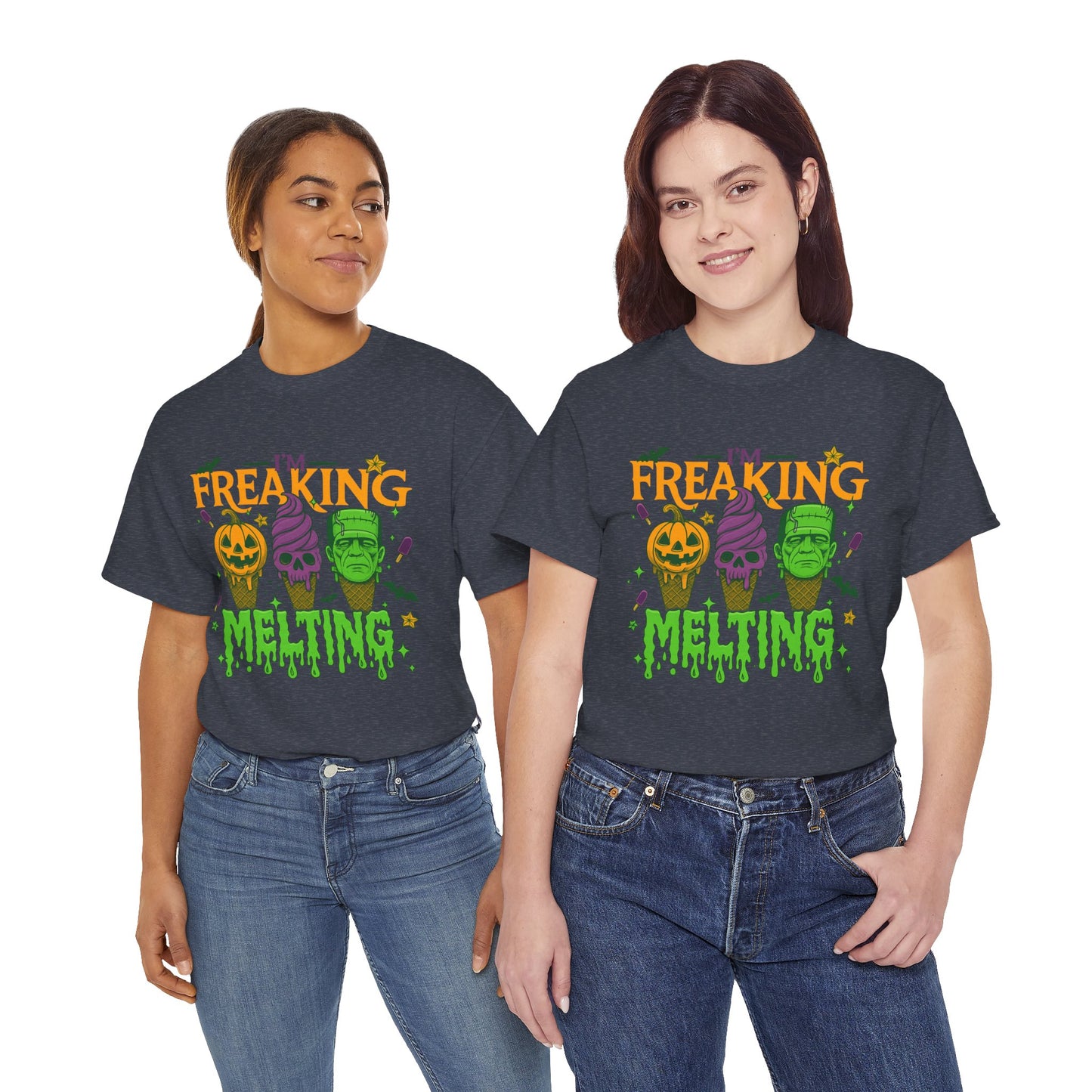 Halloween Unisex Heavy Cotton Tee, Fun Fall Shirt, Halloween Costume Top, Spooky Party Tee, Trick or Treat Apparel