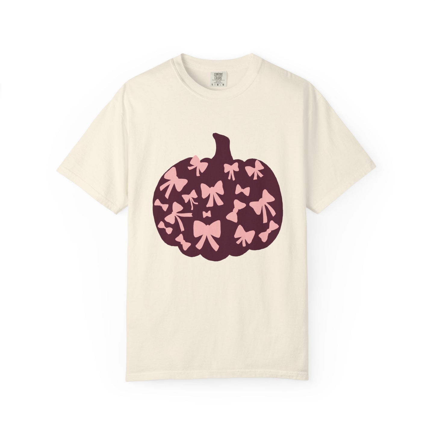 Pumpkin Bow Graphic Tee | Unisex Fall T-Shirt, Halloween Top, Cute Autumn Shirt, Gift for Her, Festival Wear